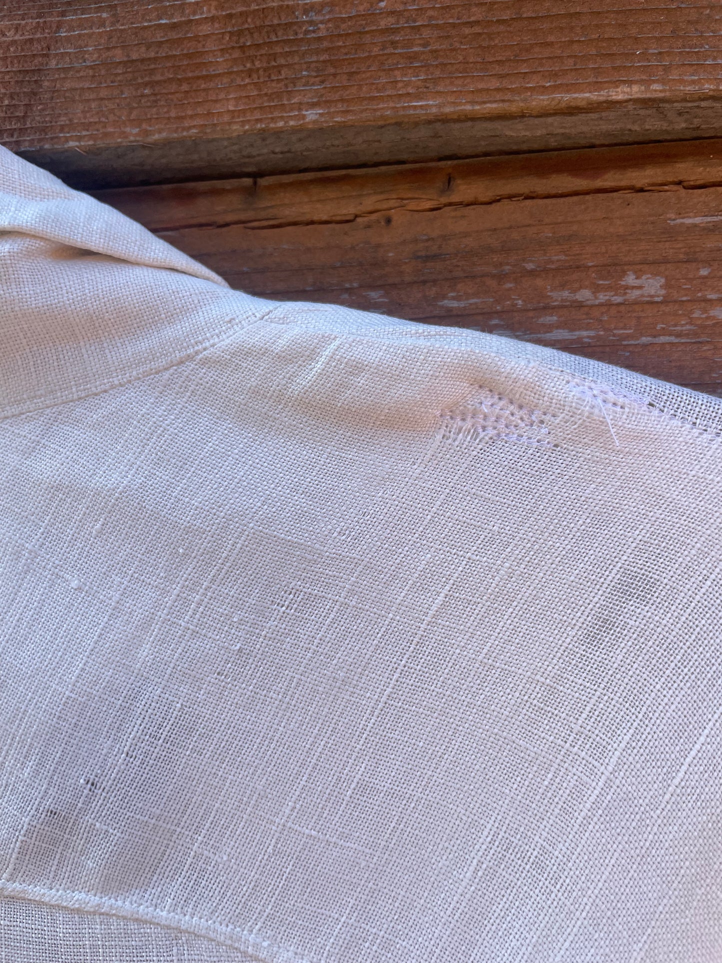 1930s Saks Fifth Avenue Linen Open Front Beach Duster