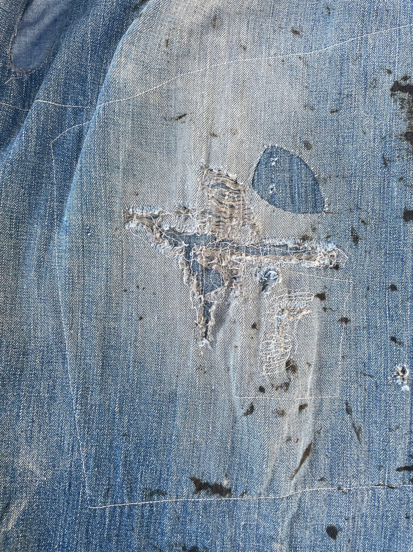 Rare Depression Era Late 1920s/ Early 1930s Side Button Denim