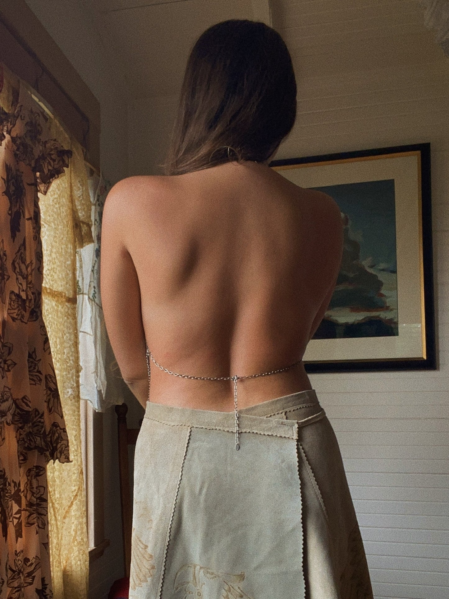 1970s Chain Mail Halter Top