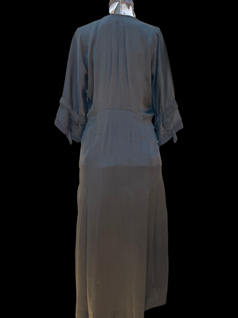 1910s Slinky Charmeuse Midi Dress