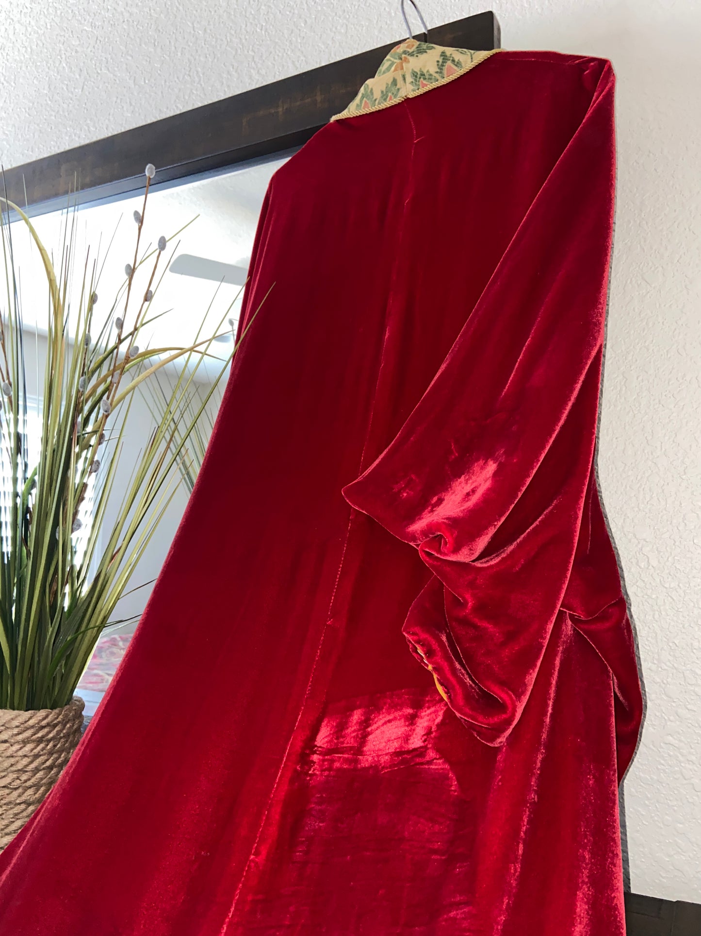 1920s Velvet & Tapestry Cocoon Opera Coat