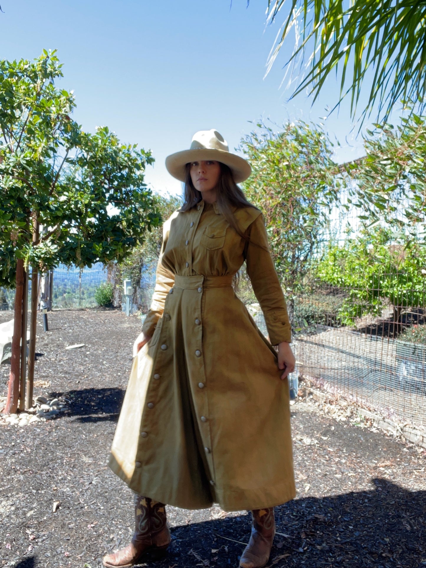 Rare 1915 Ladies Khaki Convertible Sporting Jumpsuit