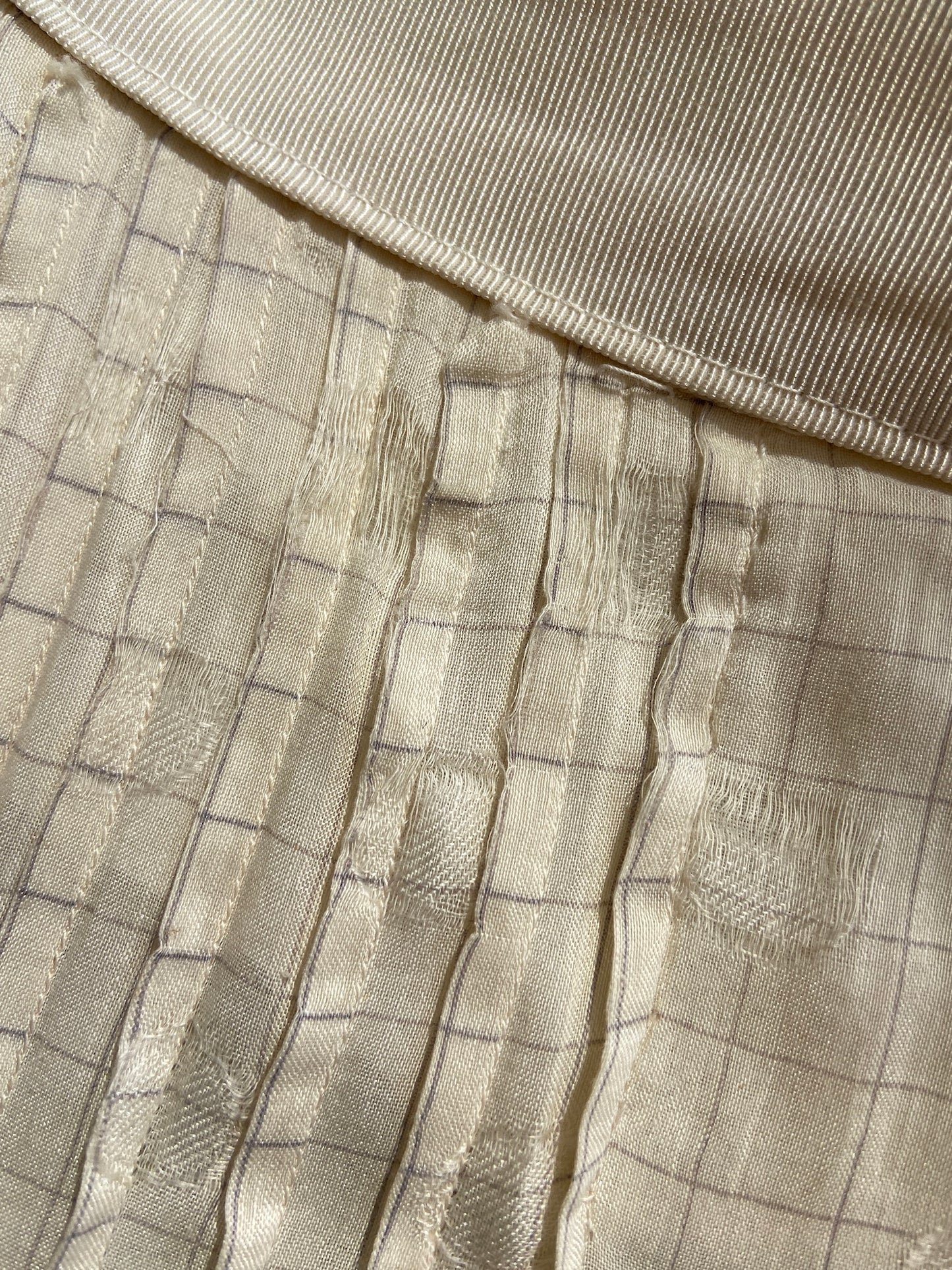 Antique Turn Of The Century Windowpane Skirt