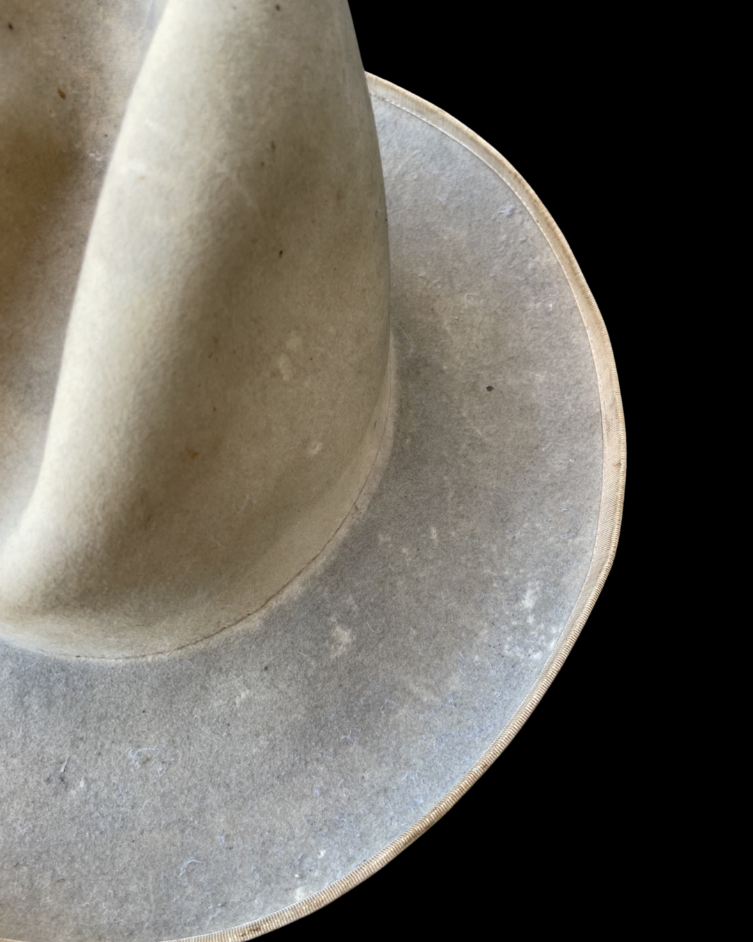 Late 1930s Felt Open Crown Cowboy Hat