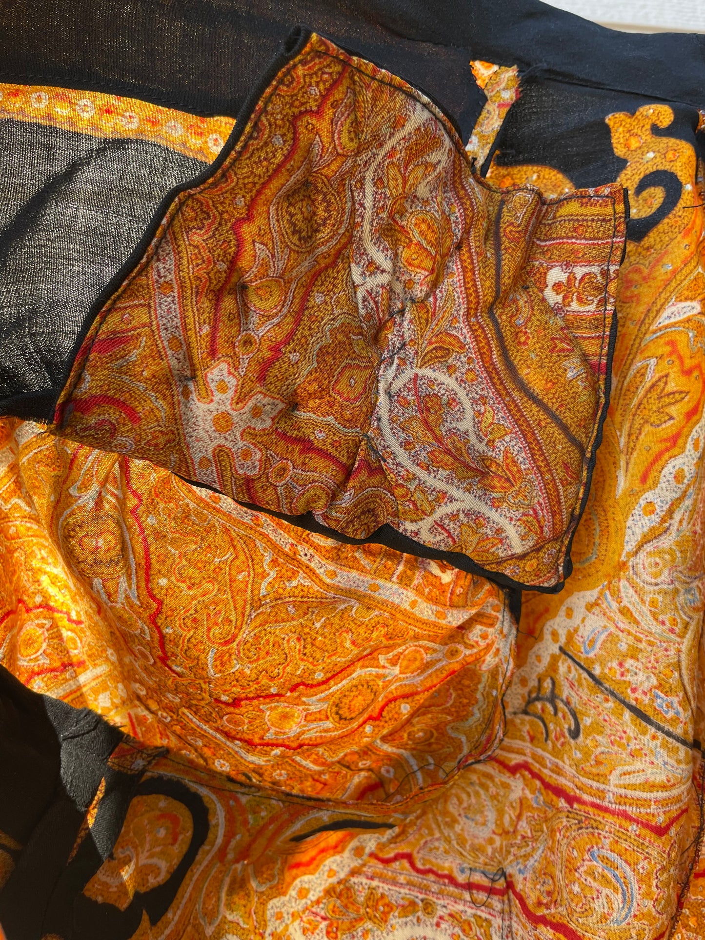 Rare Victorian Paisley Shawl Two Piece Set Circa 1930s/1940s