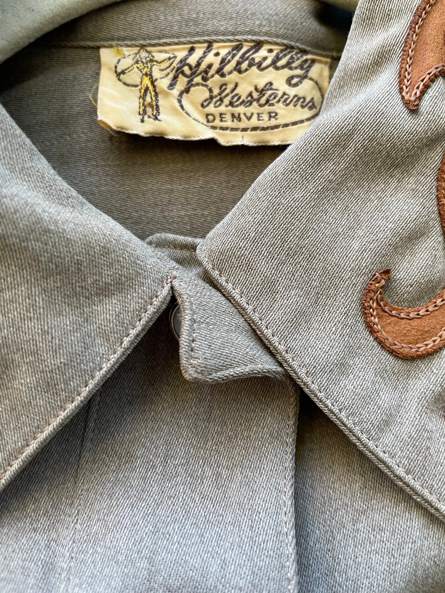 1940s HIlbilly Westerns Two Piece Gabardine & Fringe Cowgirl Slack Suit