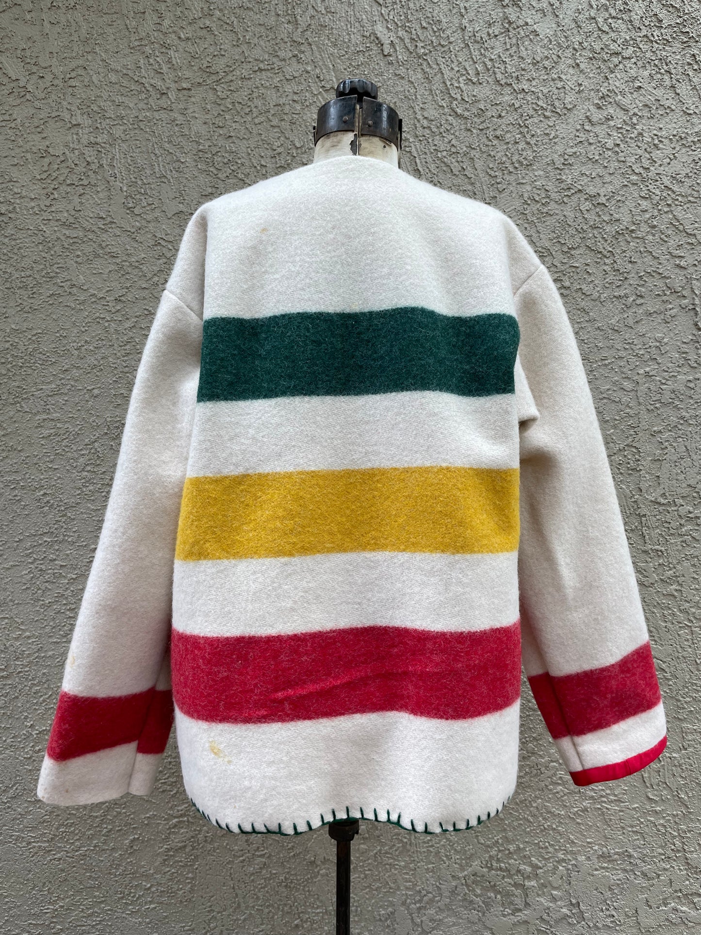 Handmade OOAK Hudson Bay Blanket Coat