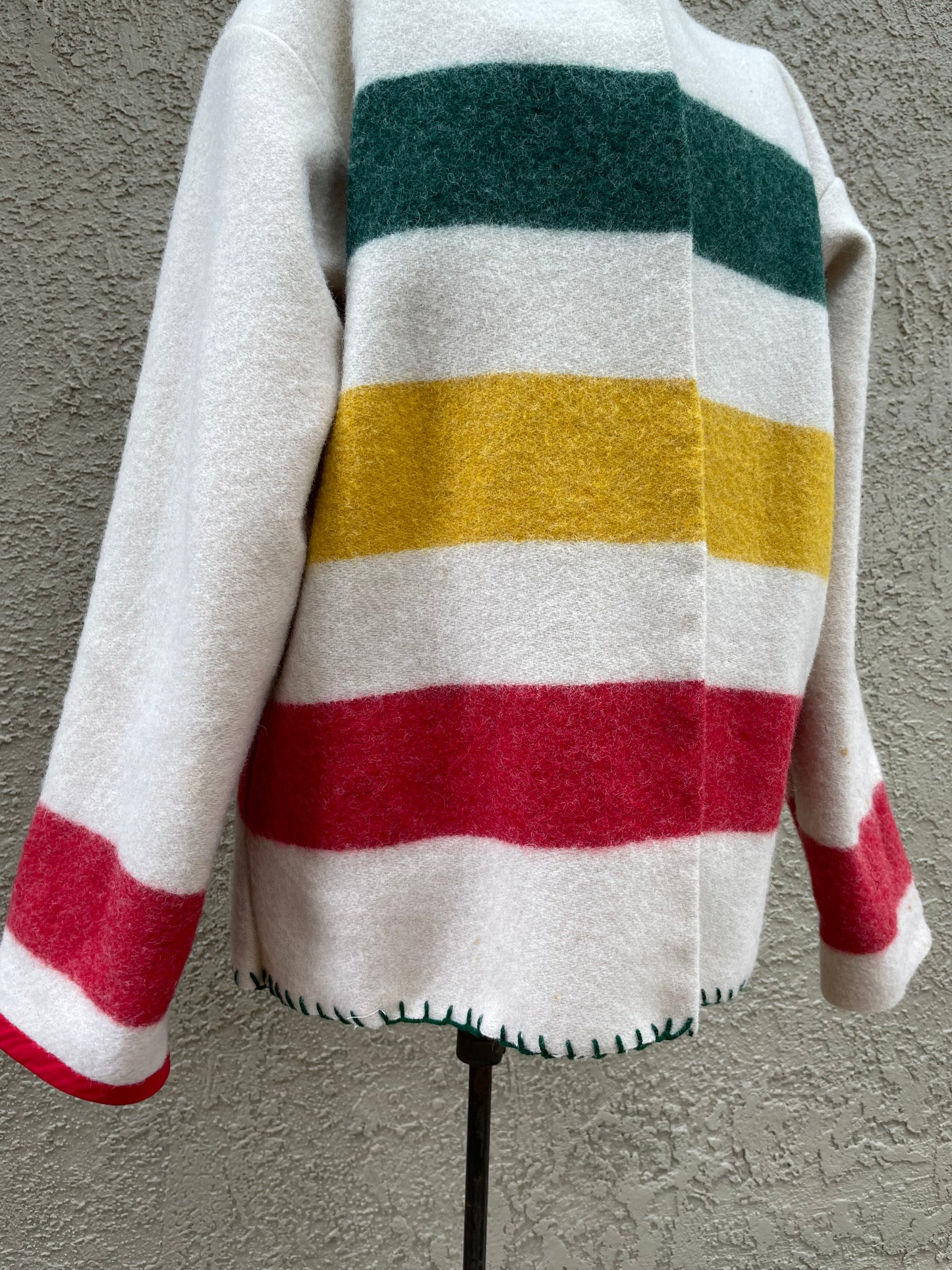 Handmade OOAK Hudson Bay Blanket Coat
