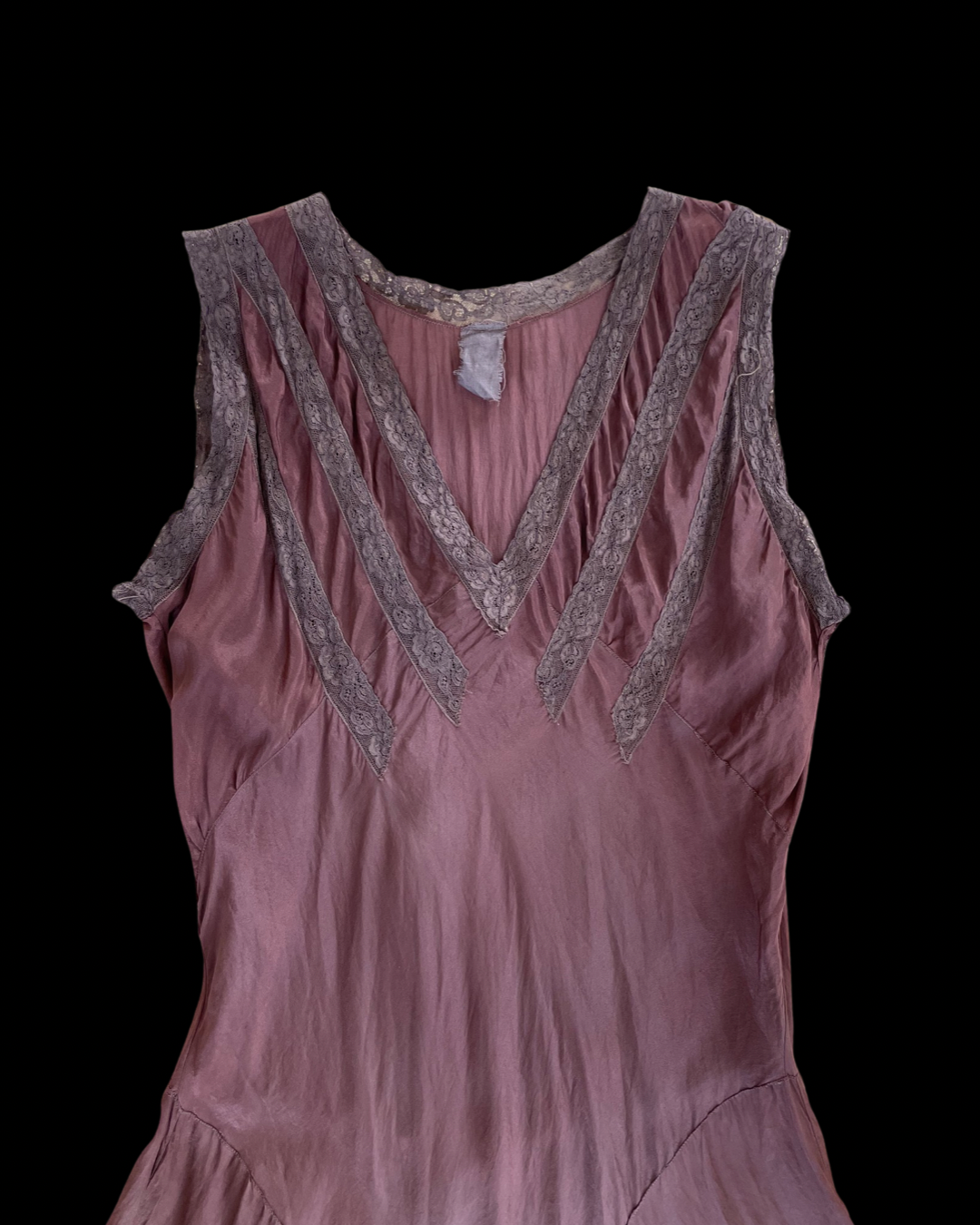 1930s Pure Silk & Lace Lounge Jumpsuit
