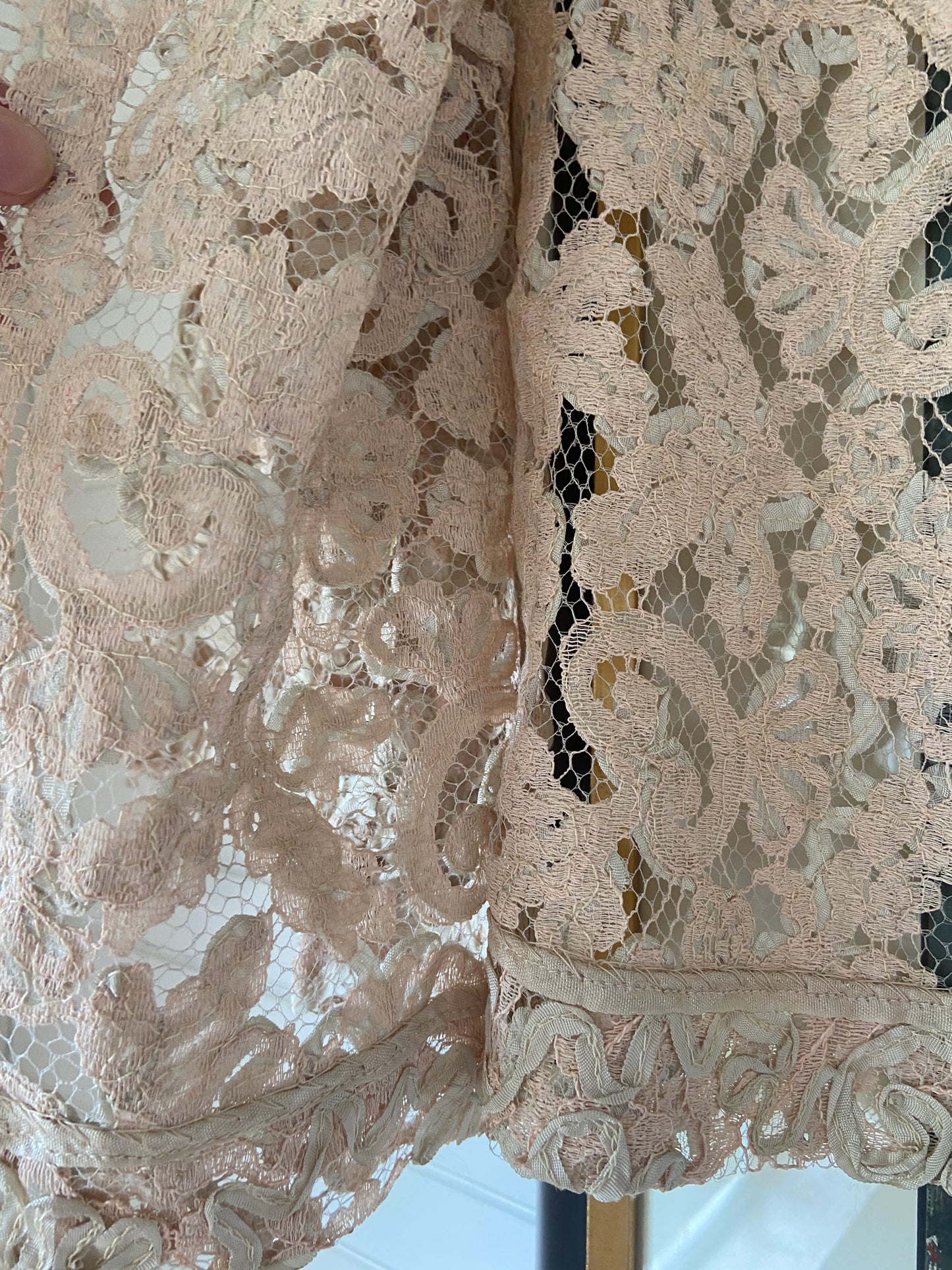 Edwardian Blush Lace Jacket
