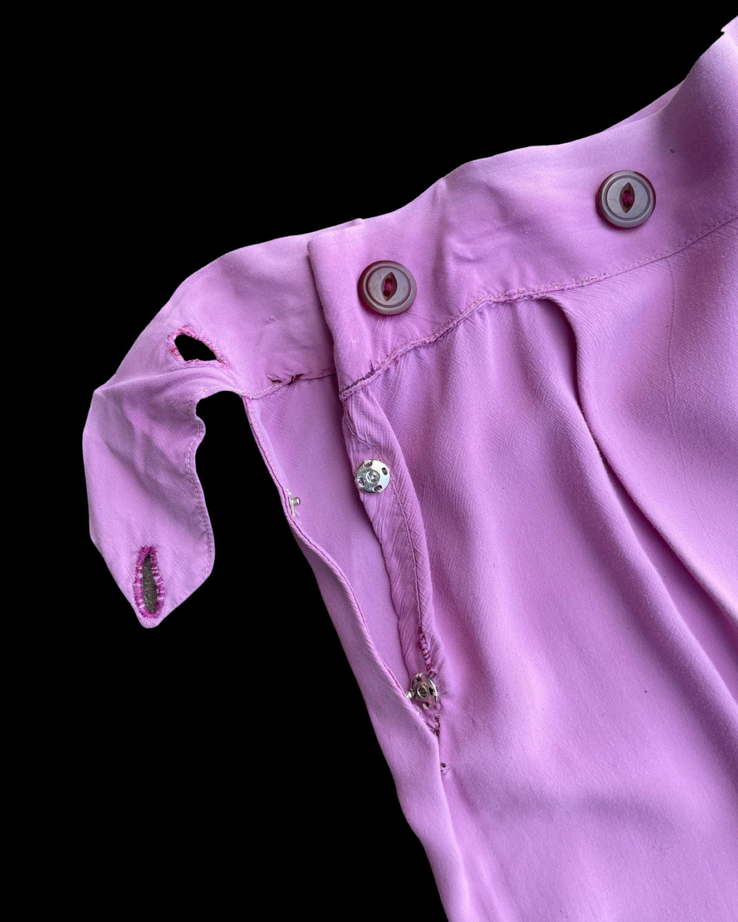 1940s Lilac Side Button Homemade Pants