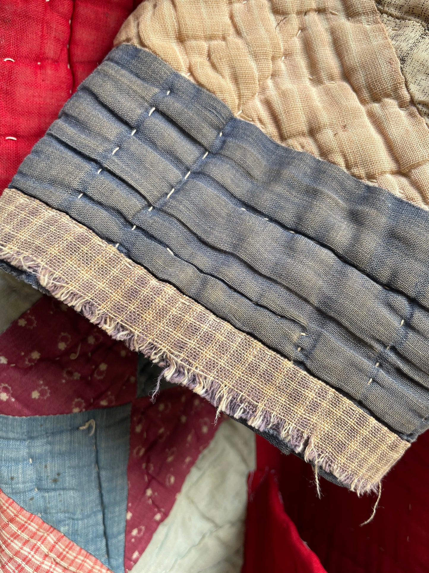 Antique Late 1800s Handmade Quilted Coat