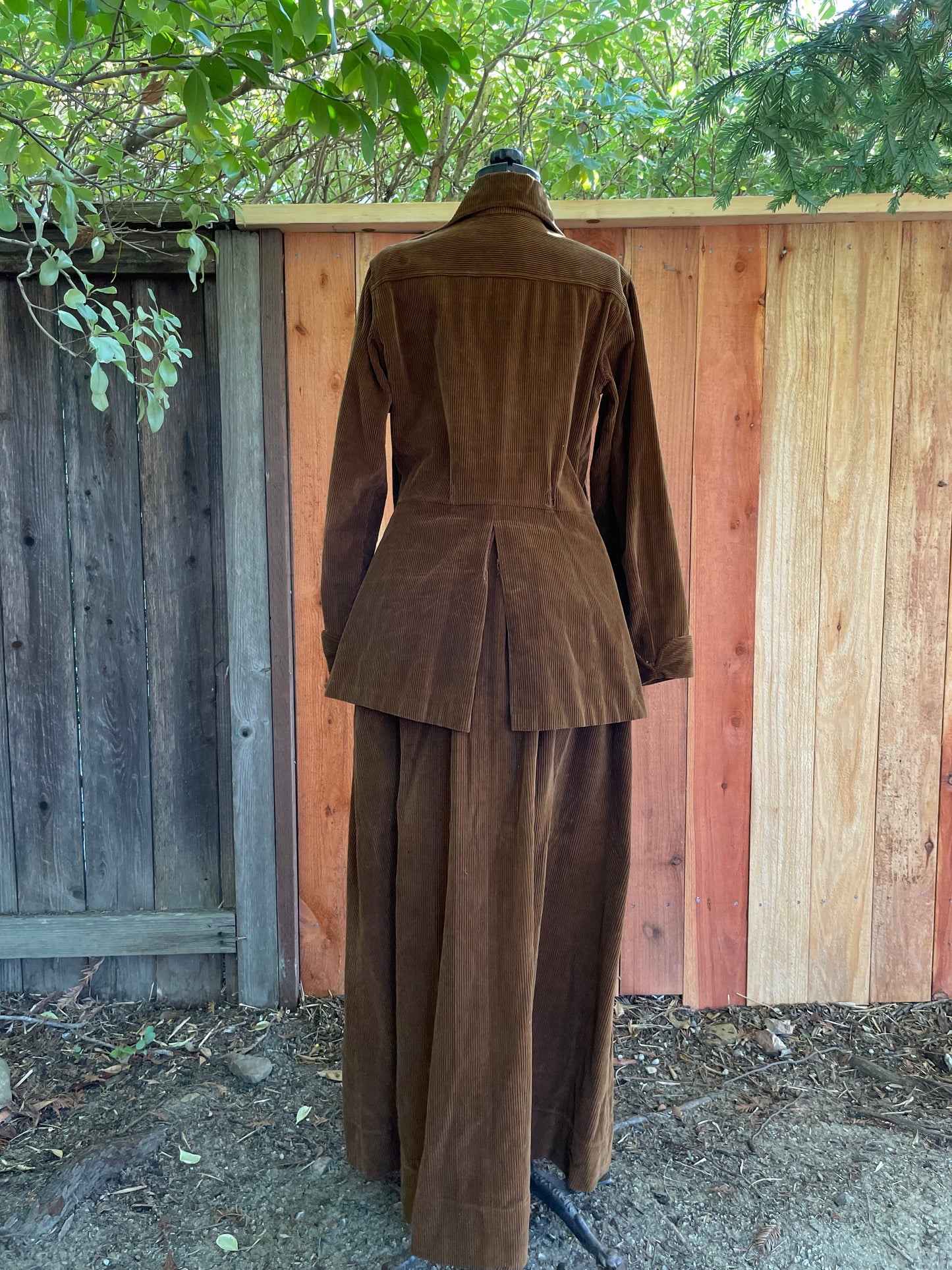 Edwardian Corduroy Walking Suit
