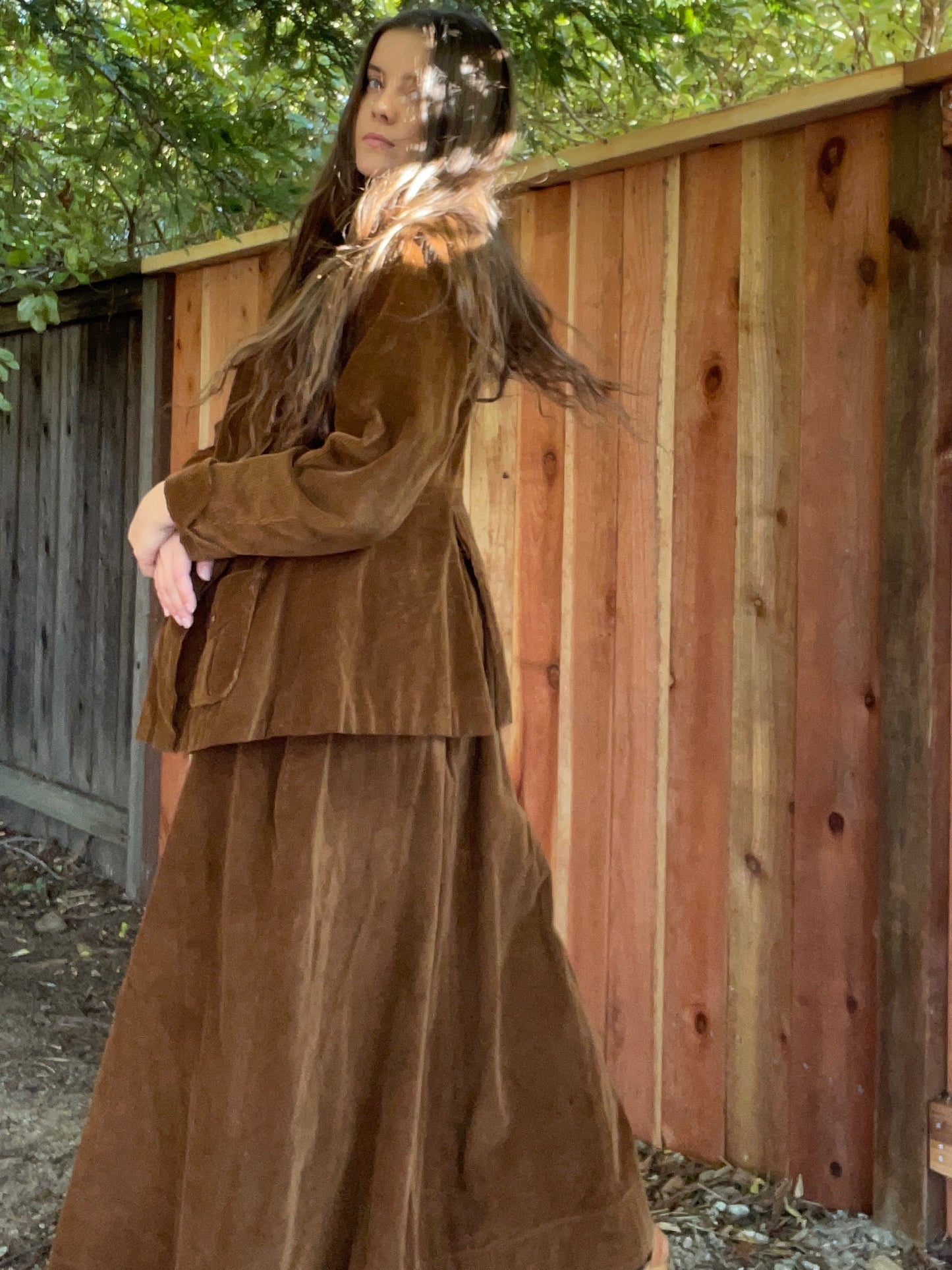 Edwardian Corduroy Walking Suit