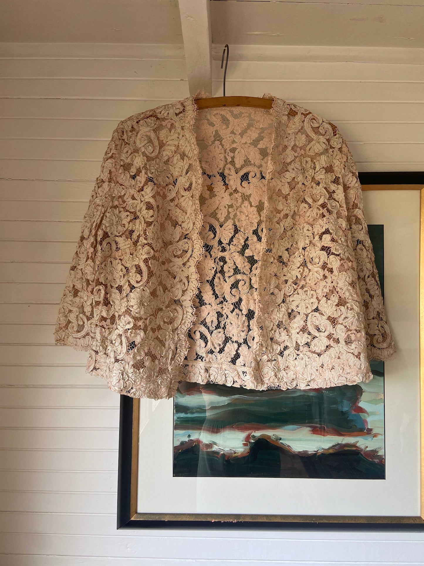 Edwardian Blush Lace Jacket