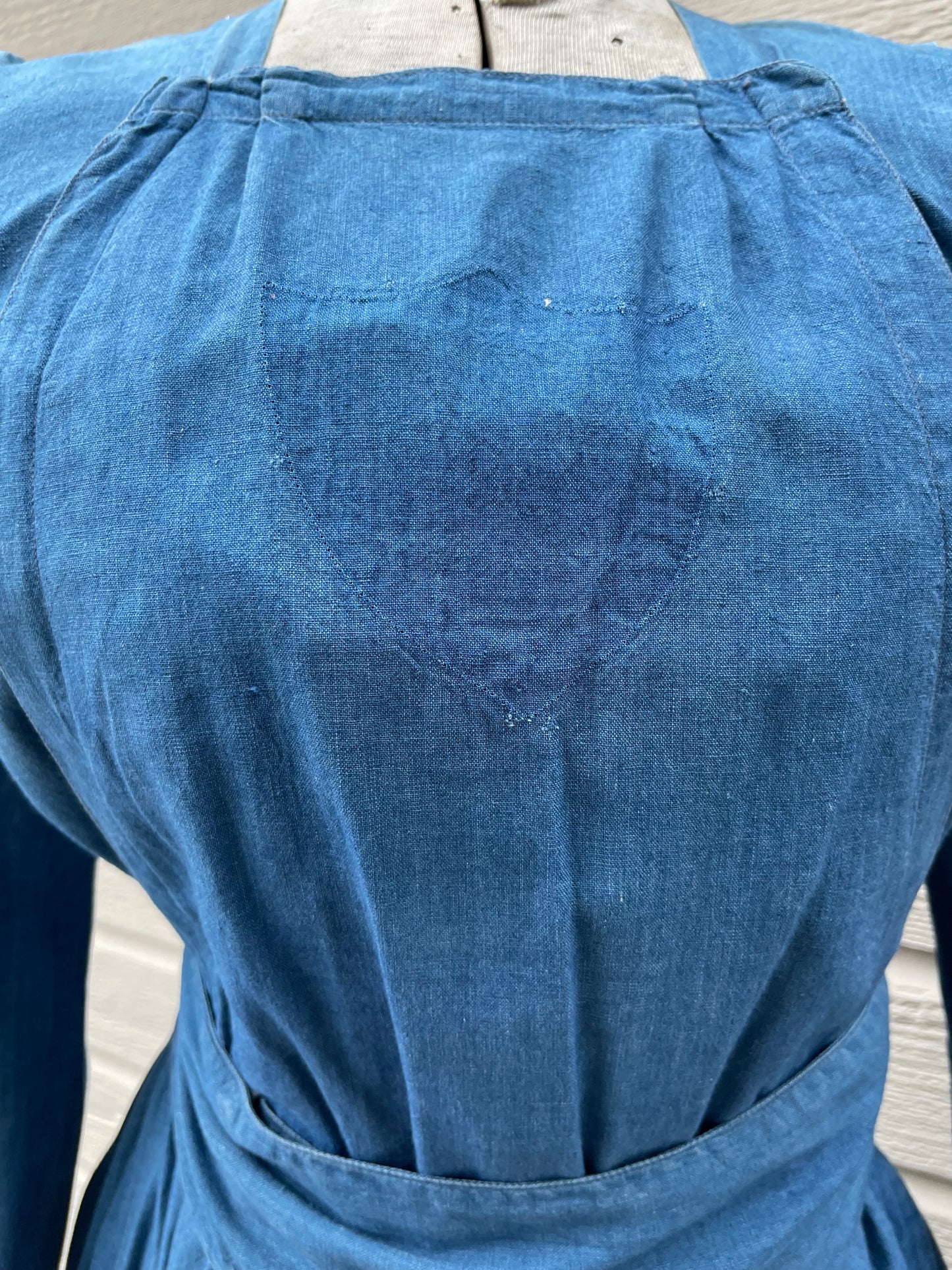 WWI Era Indigo Selvedge Workwear Dress