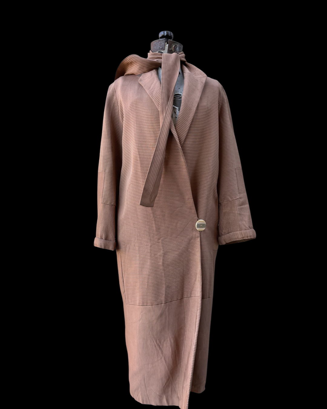 1920s Textured Silk Rayon Coat