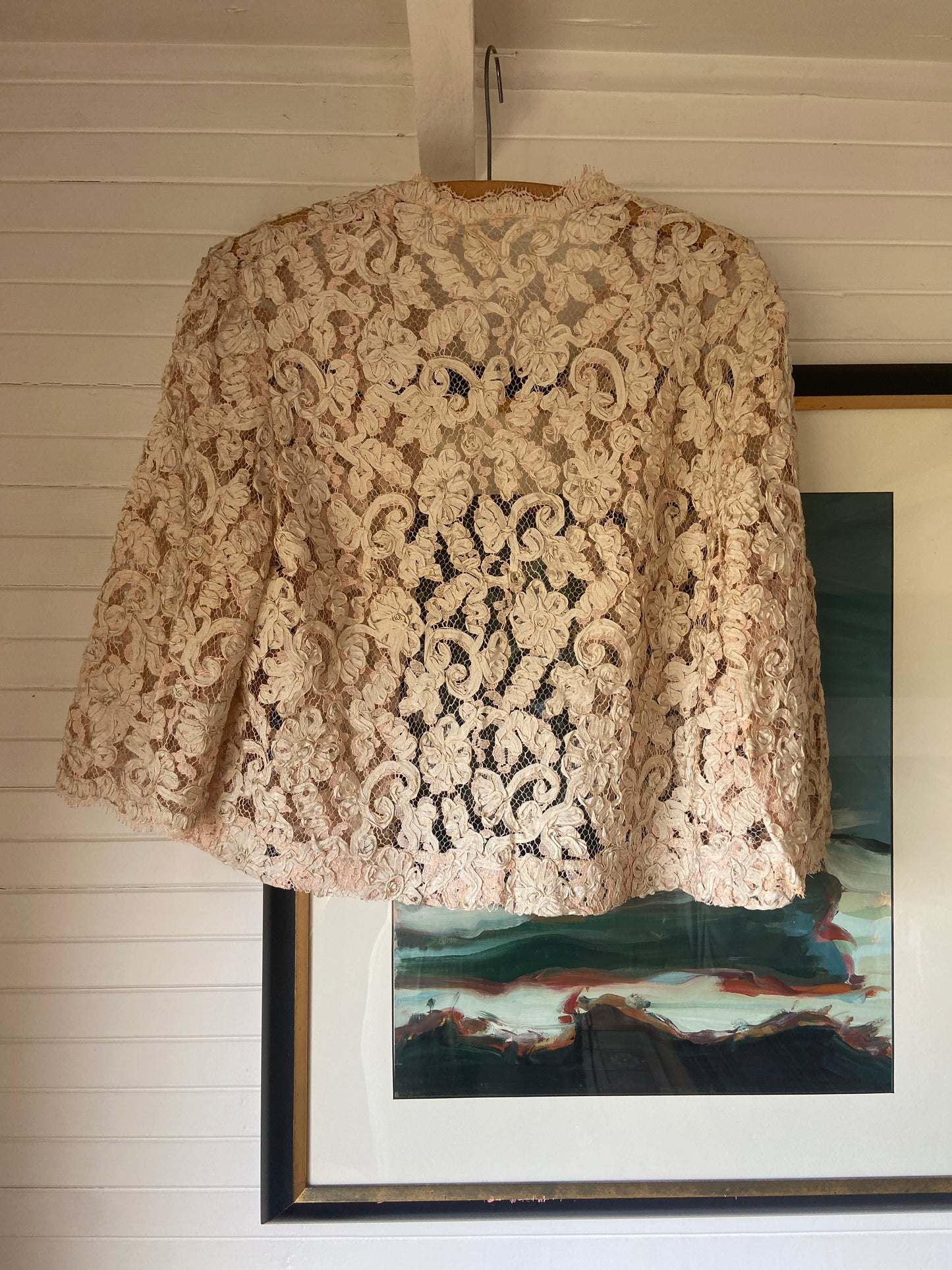 Edwardian Blush Lace Jacket