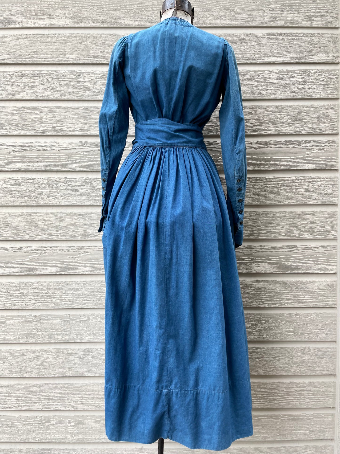 WWI Era Indigo Selvedge Workwear Dress
