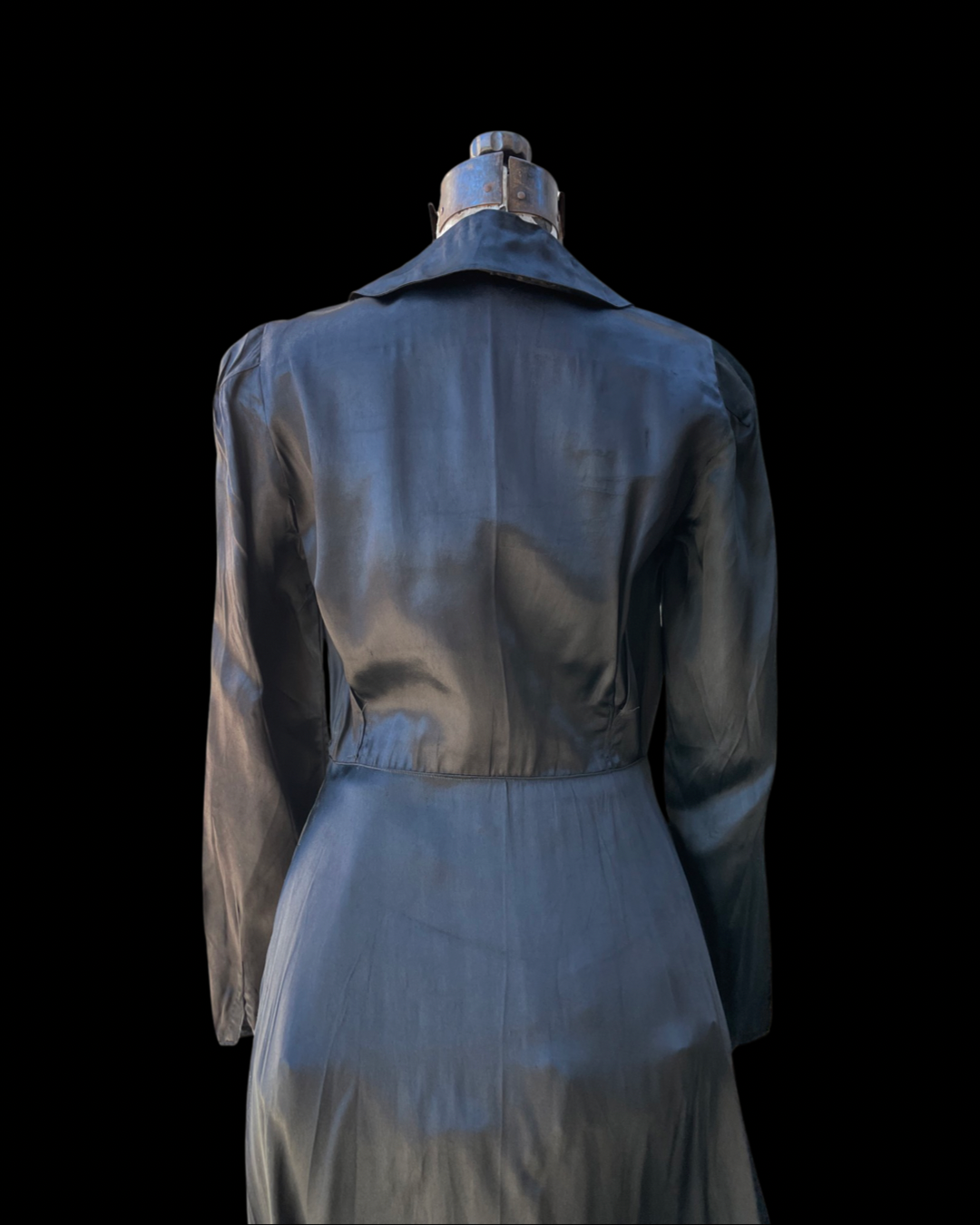 1940s Liquid Satin Hostess Gown