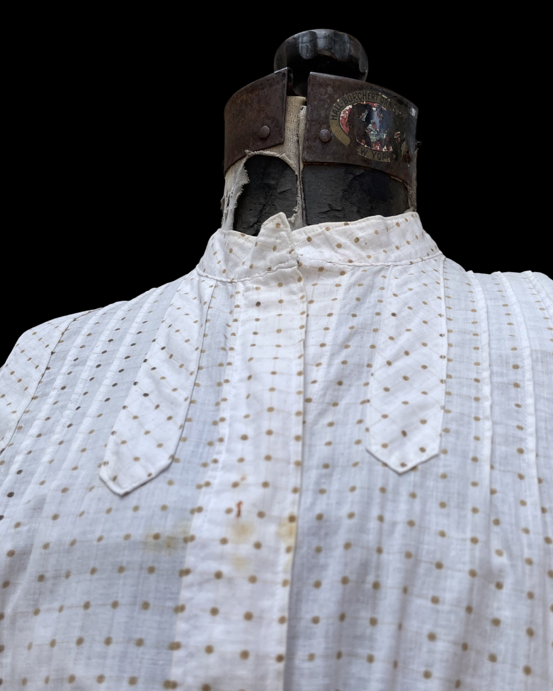 Edwardian Polka Dot Cotton Day Dress