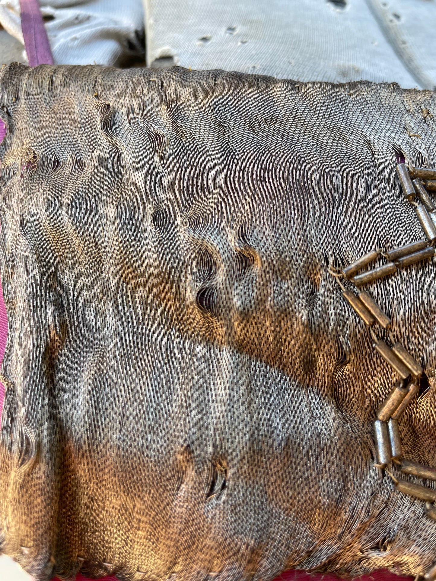 1930s Taffeta & Lamé Star Embellished Cami
