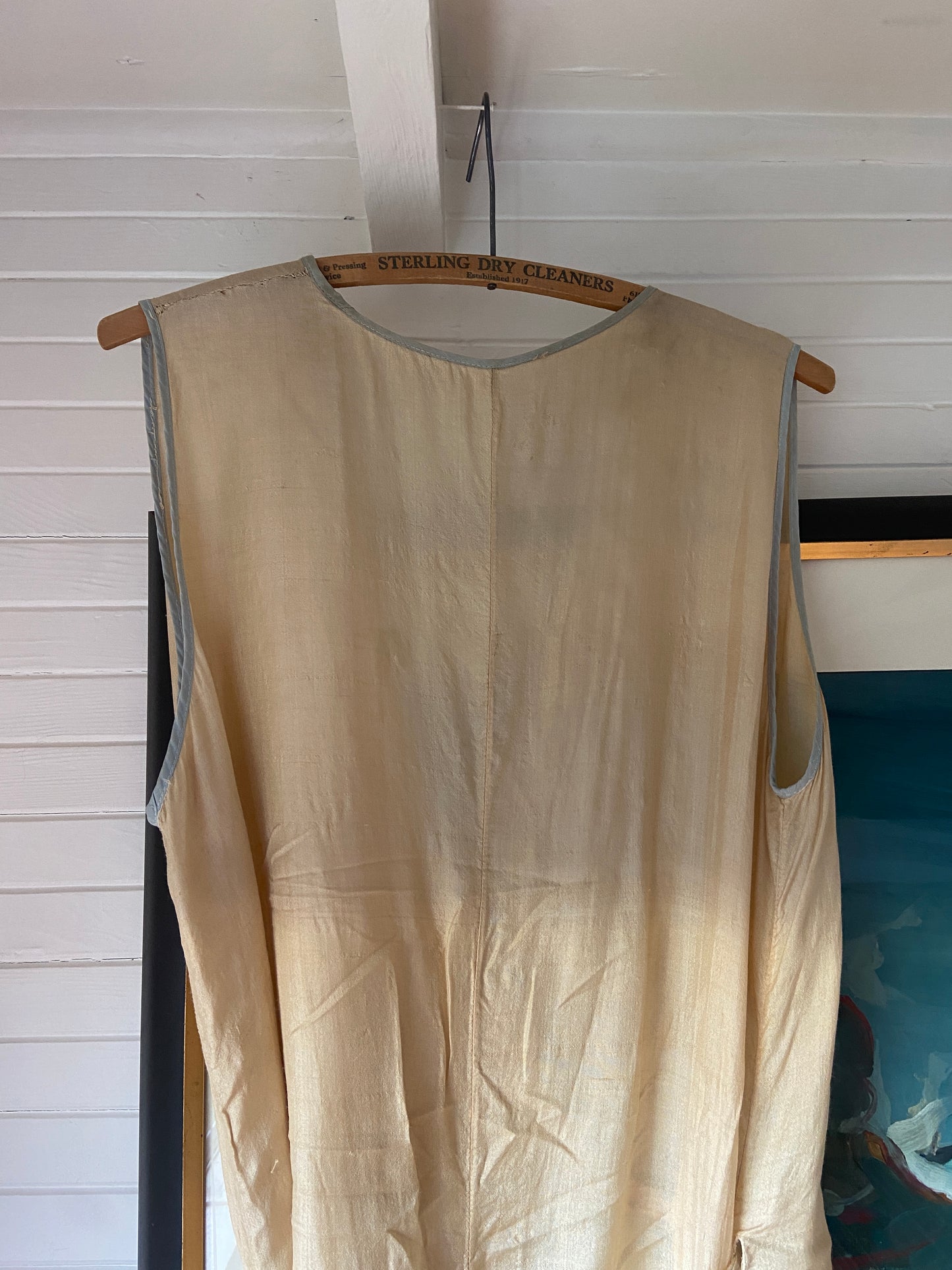 1920s Pongee Silk Beach Pajamas