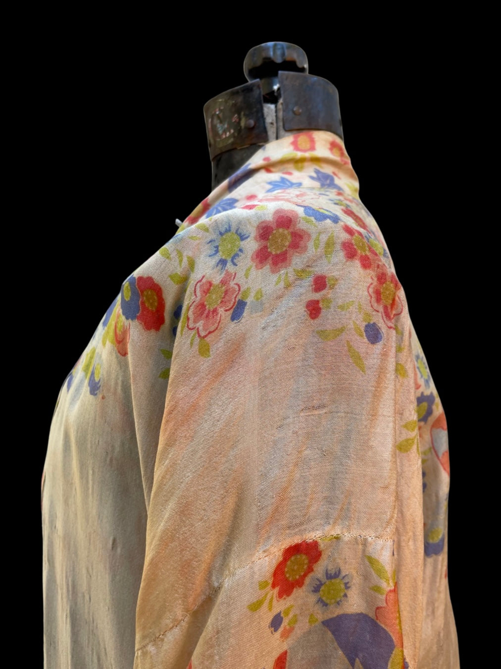 1920s Pongee Silk Robe