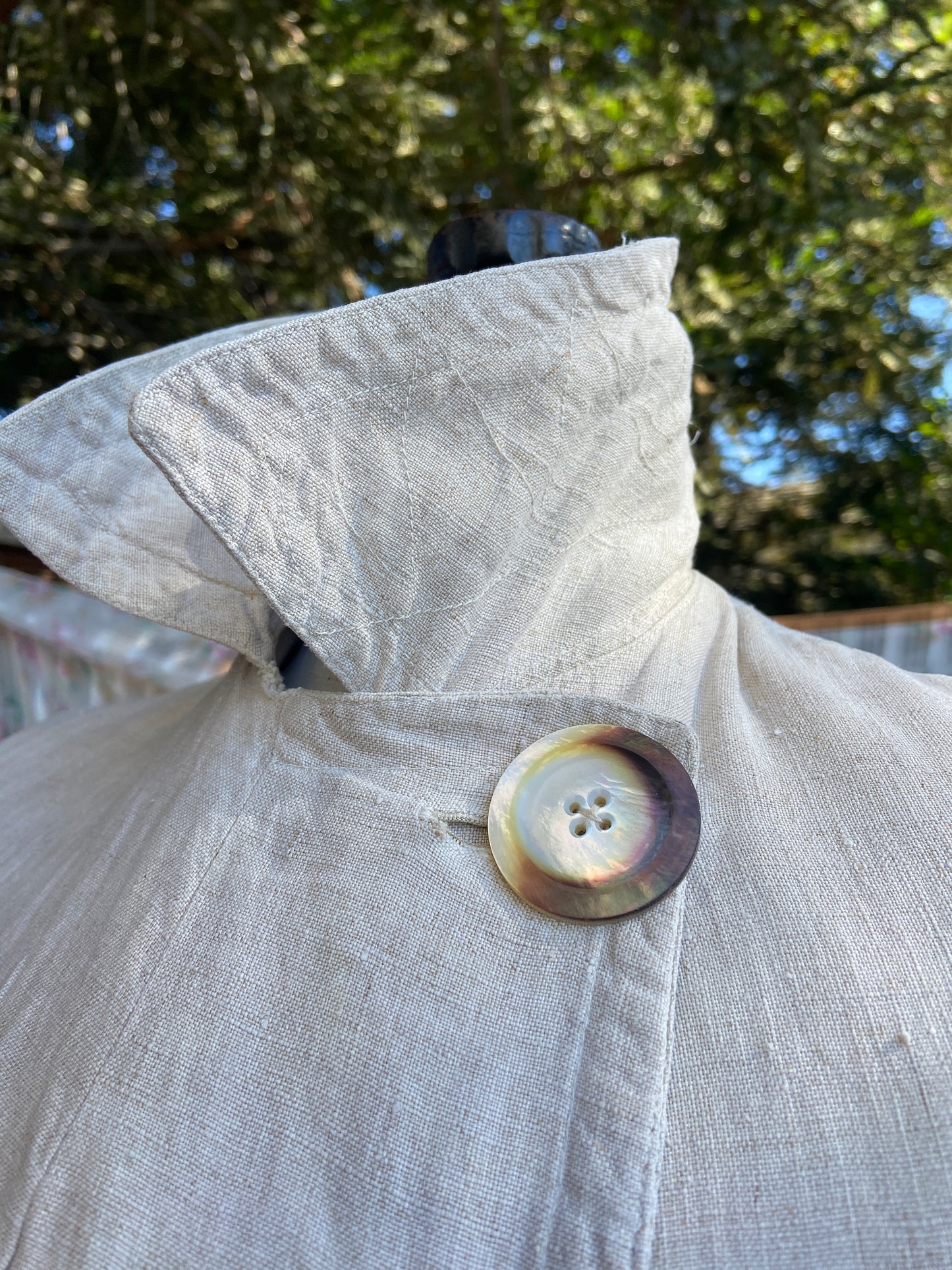 Edwardian Linen Motoring Coat