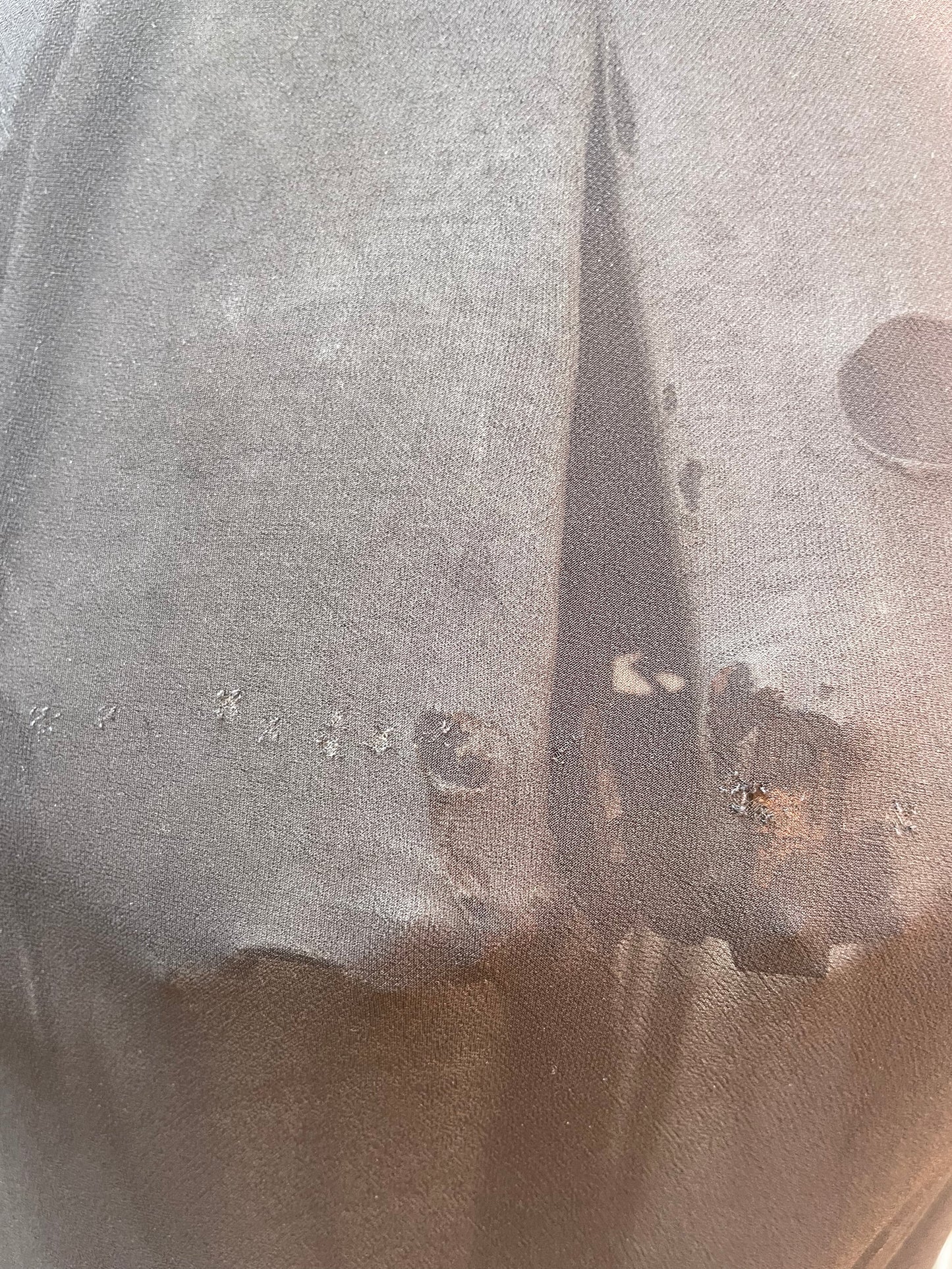 1930s Crepe Chiffon Lace Bias Cut Slip Dress