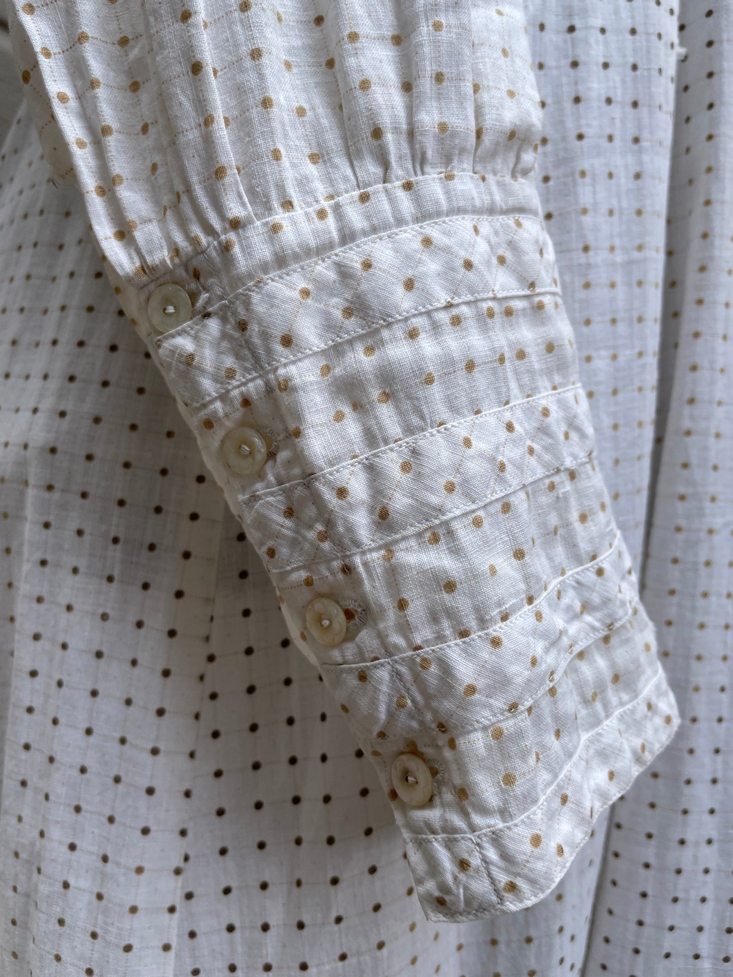 Edwardian Polka Dot Cotton Day Dress