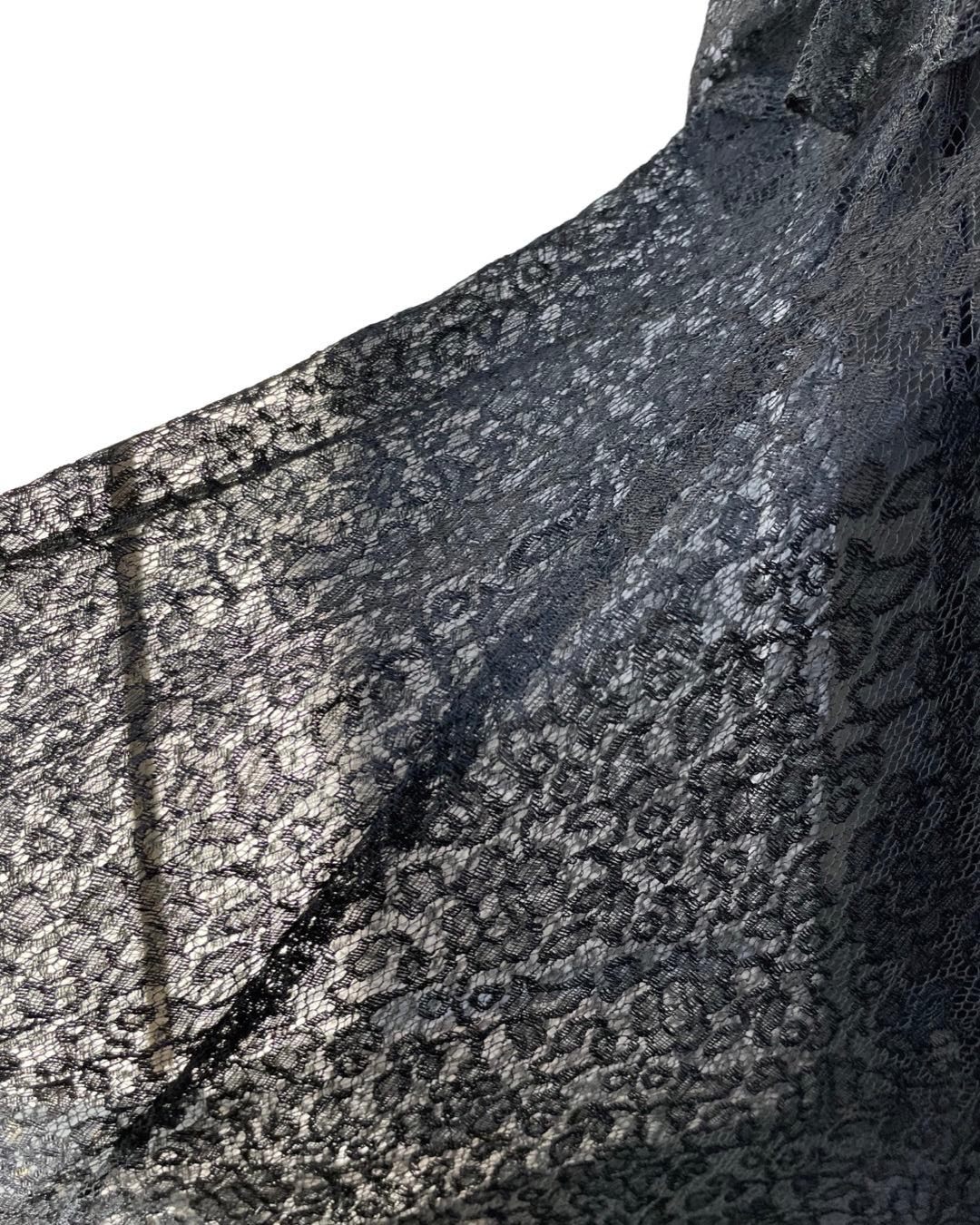 1920s/30s Full Lace Wrap Style Tiered Dress