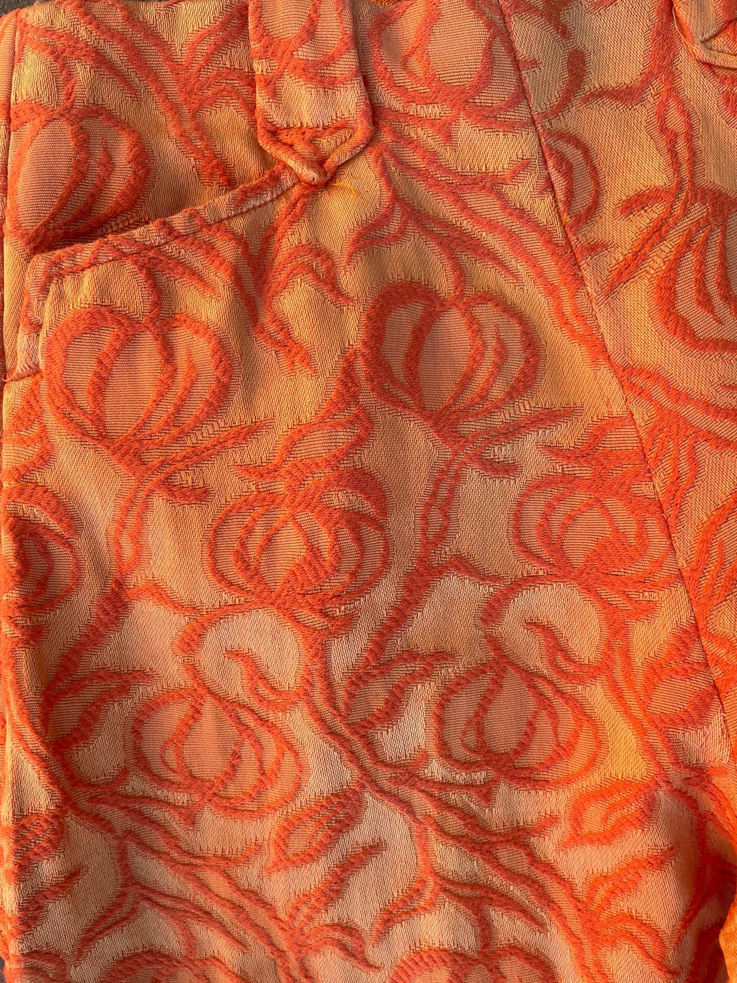 1960s Mod Tapestry Side Zip Western Flares