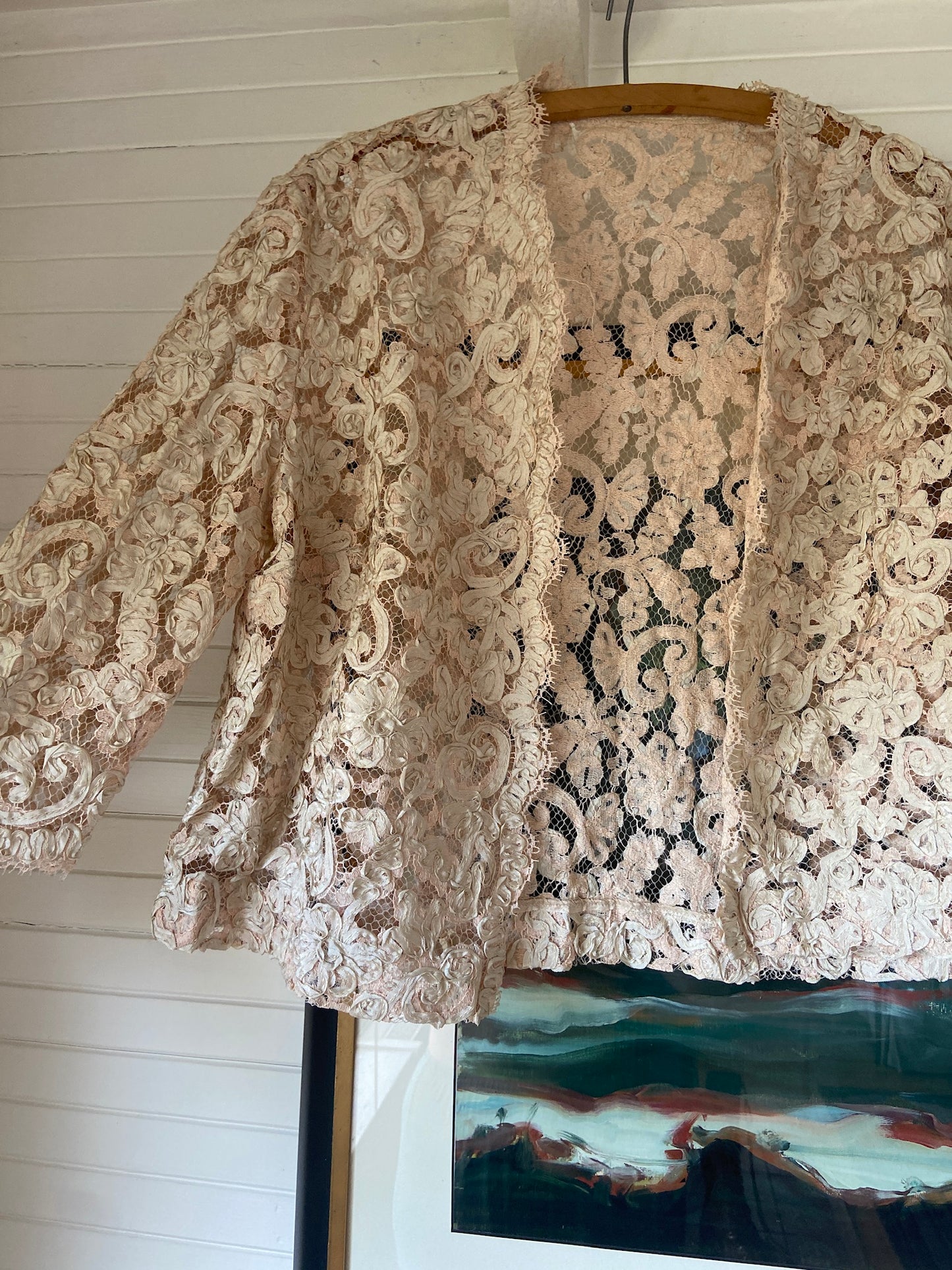 Edwardian Blush Lace Jacket