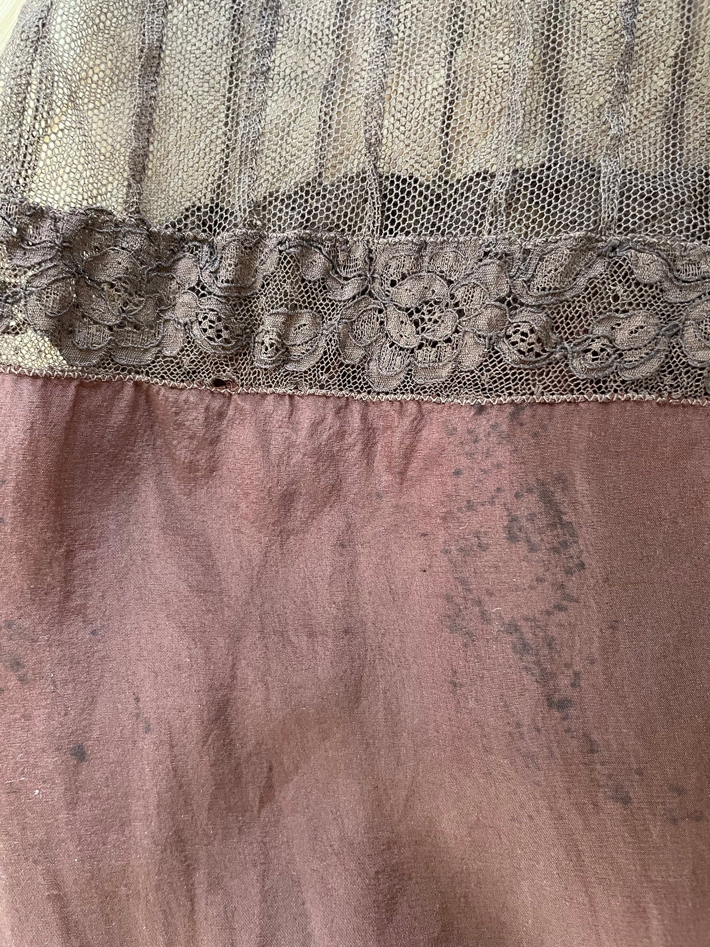 1930s Pure Silk & Lace Lounge Jumpsuit