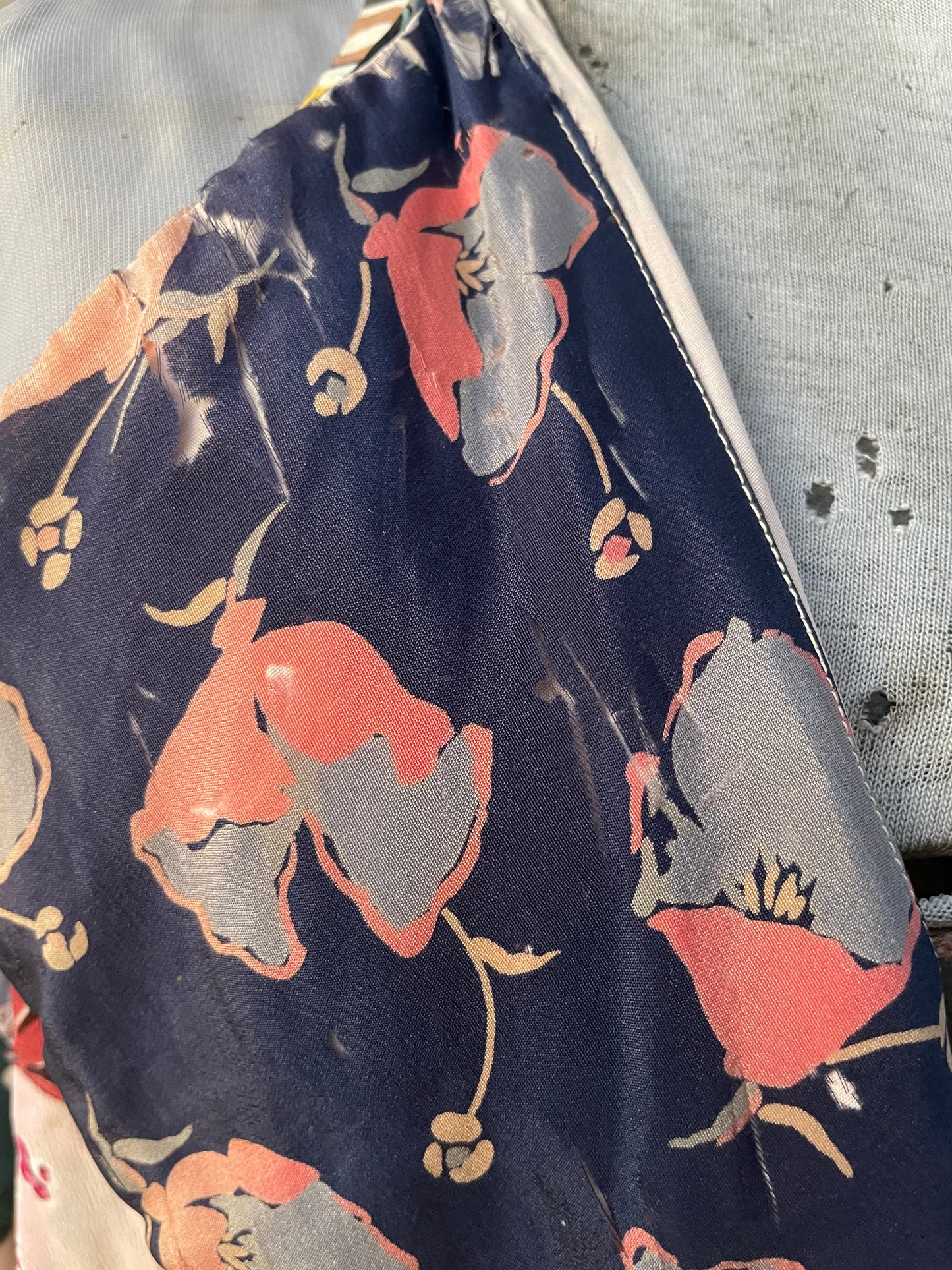 Late 1920s Handmade Silk Deco Crazy Quilt Dressing Gown