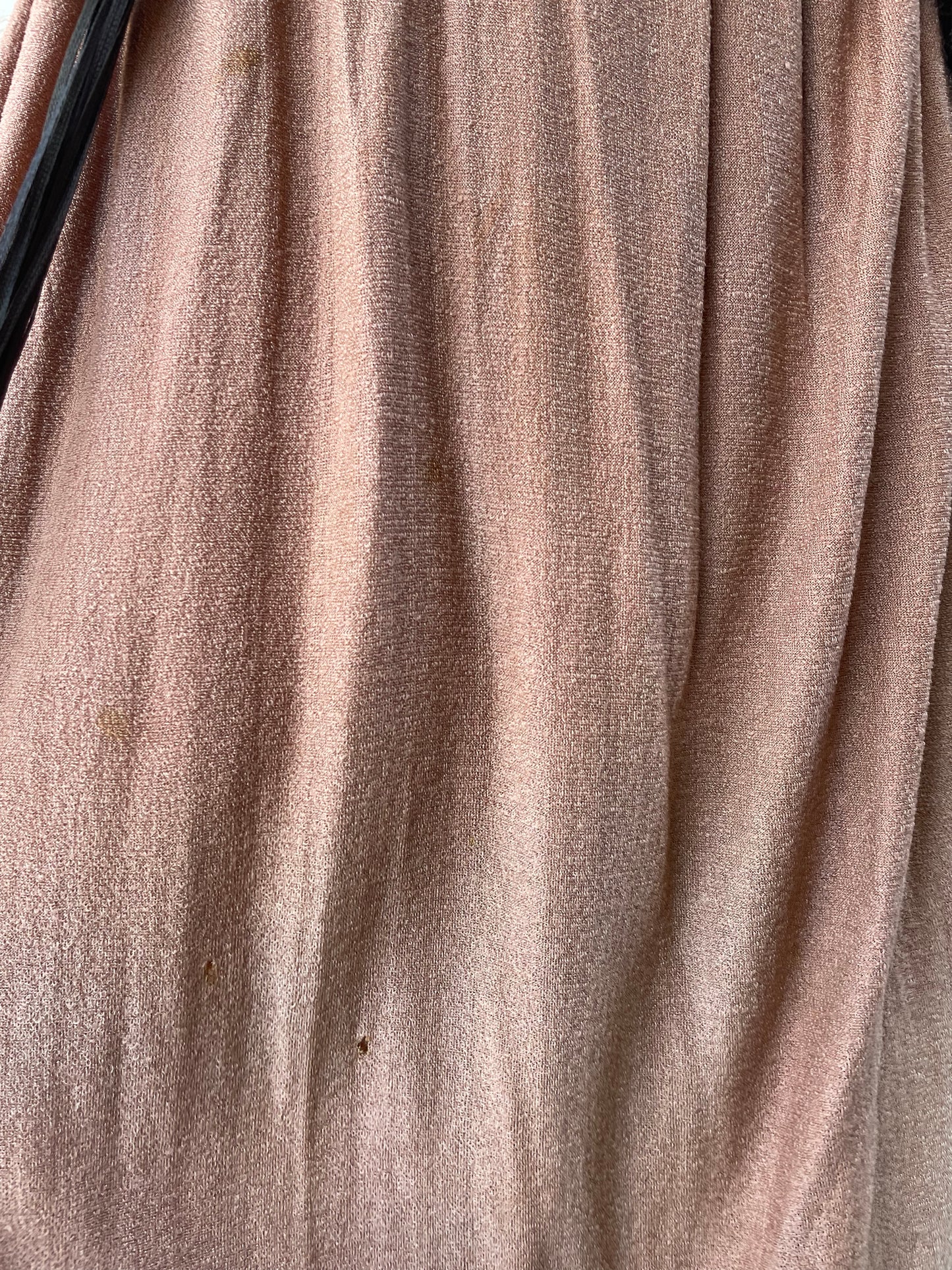 Rare Roaring 20's Bronze Silk Knit Fringe Dress