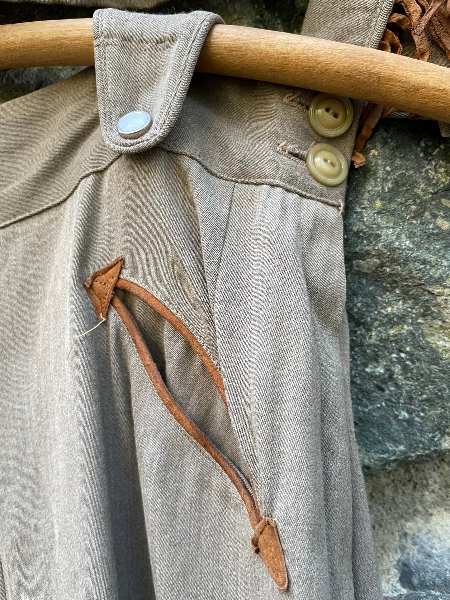 1940s HIlbilly Westerns Two Piece Gabardine & Fringe Cowgirl Slack Suit