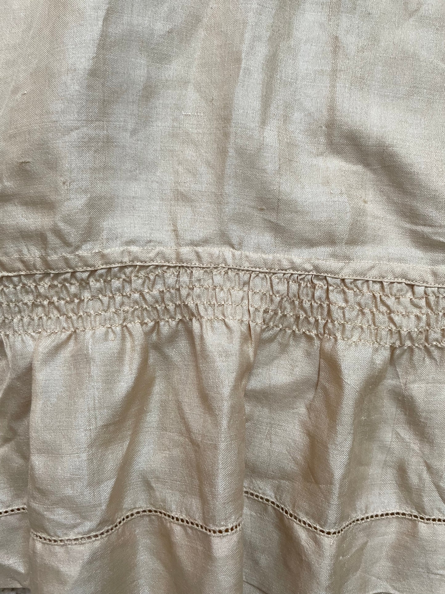 Antique Pongee Silk Skirt