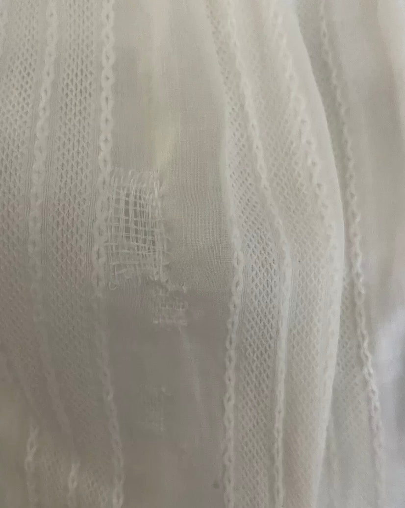 Reserved - Antique Victorian Cotton Wrapper Dress
