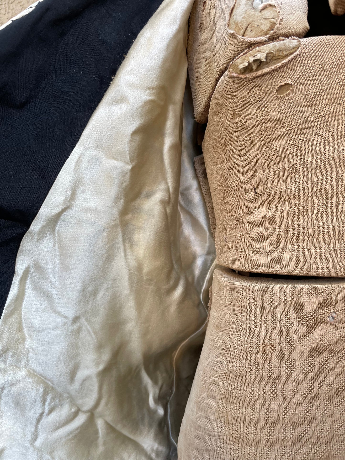 1920s Chinese Densely Embroidered Peacock Floral Silk Coat