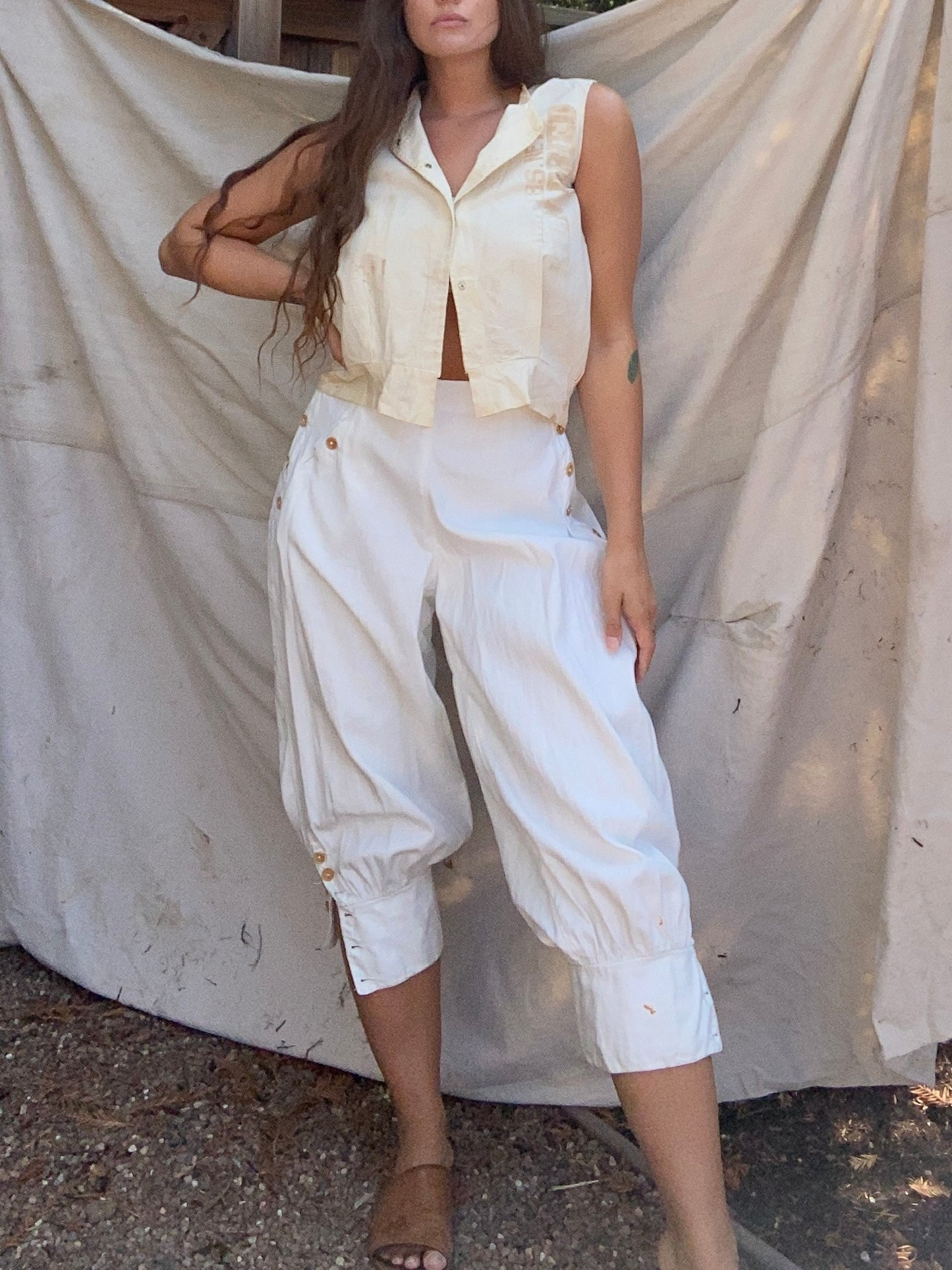 Depression Era Handmade Feed Sack Blouse