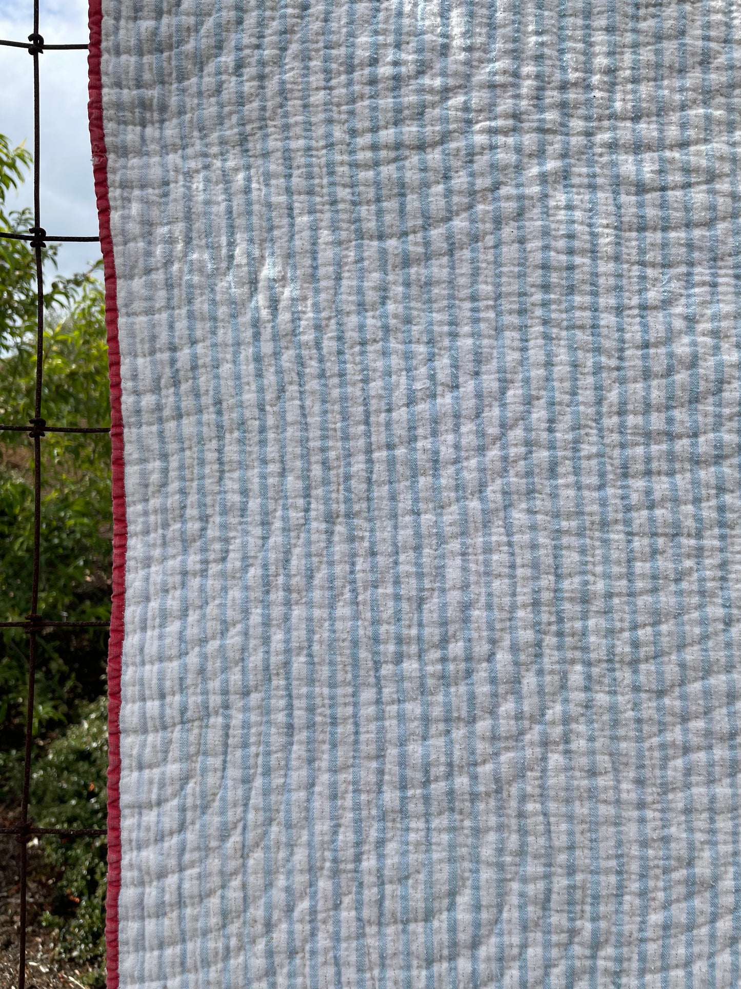Antique Early 1900s 'Trip Around The World' Hand Stitched Quilt