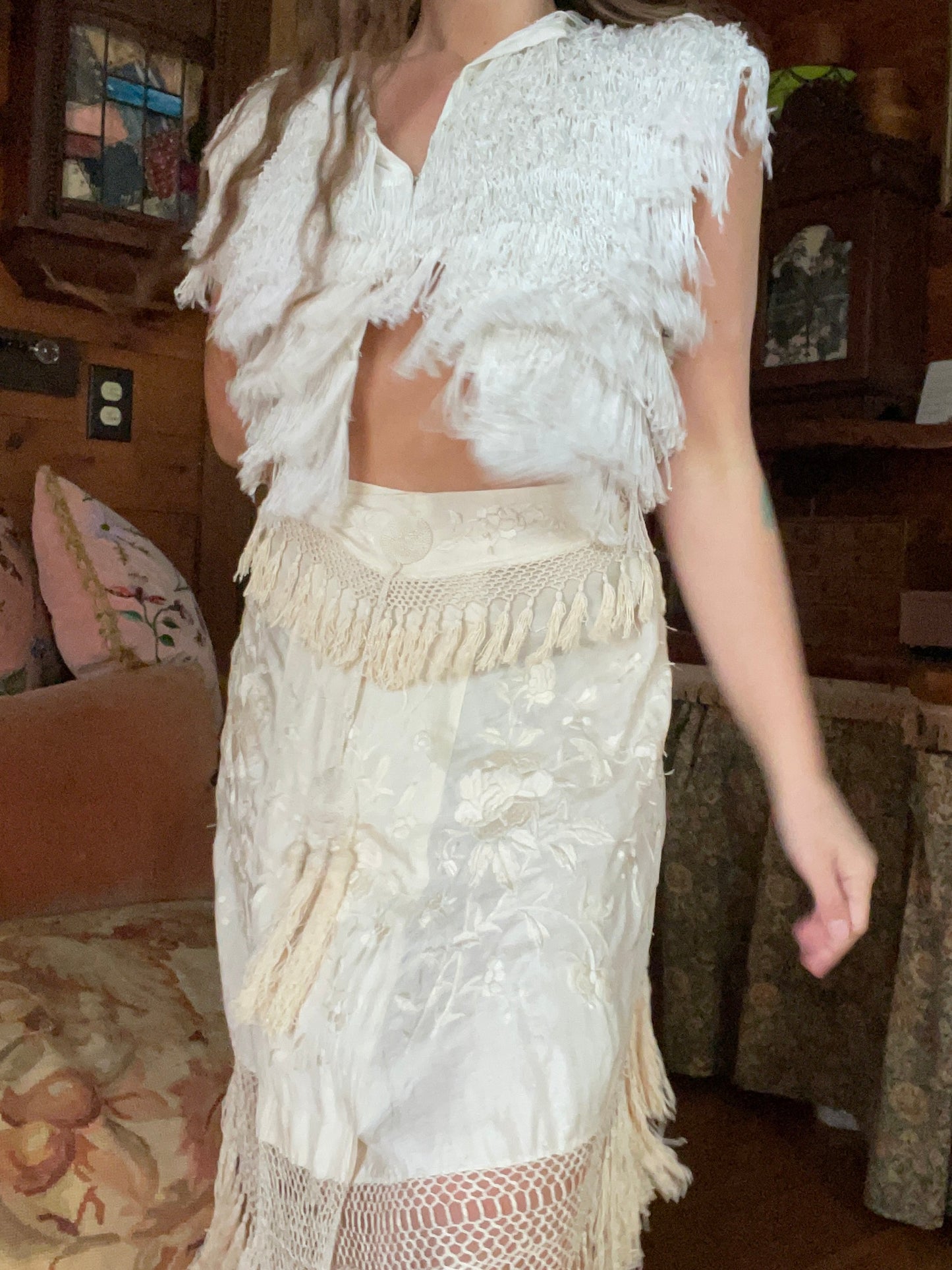 1930s Fringe Blouse