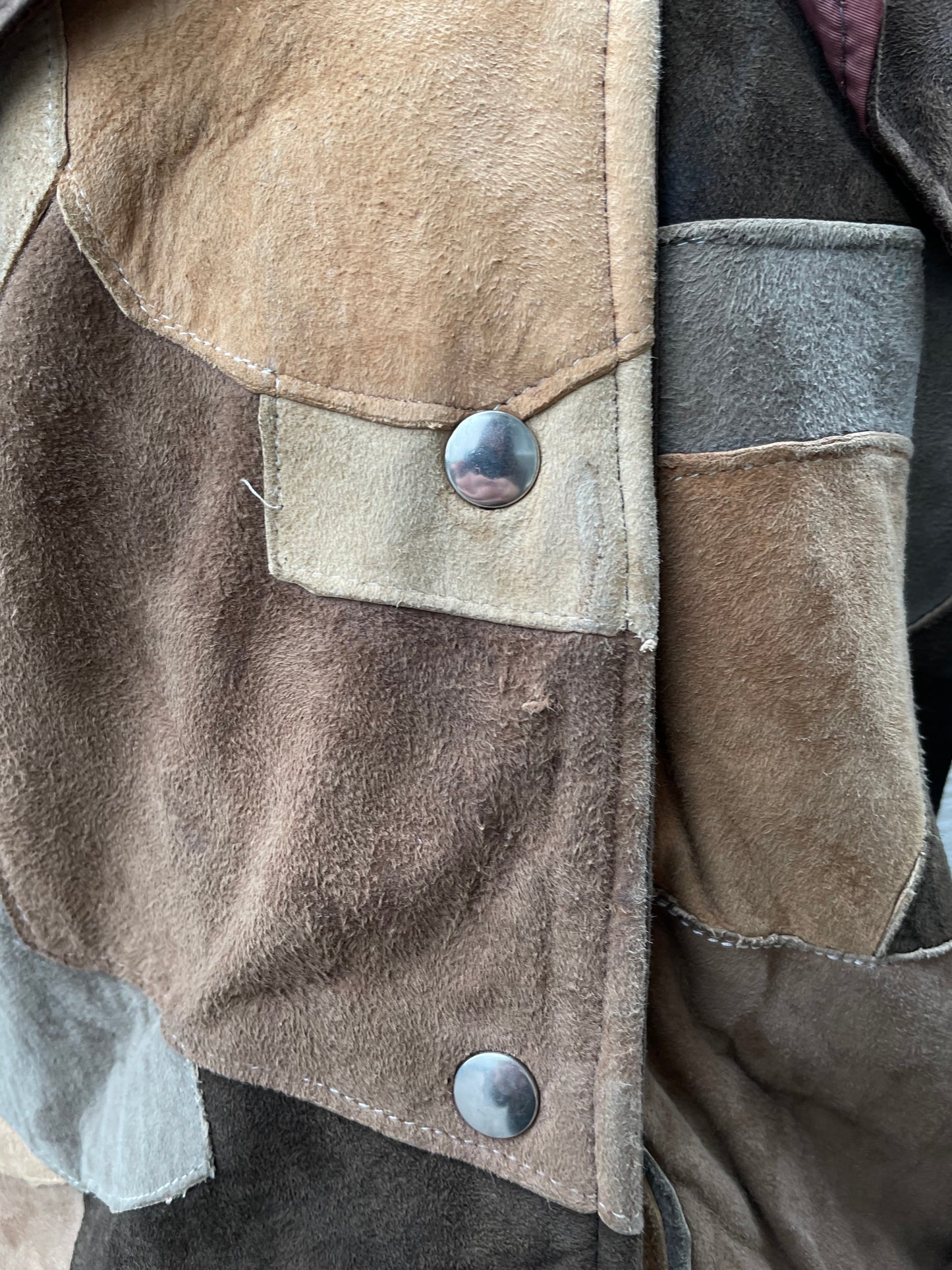 1960s Patchwork Suede Jacket