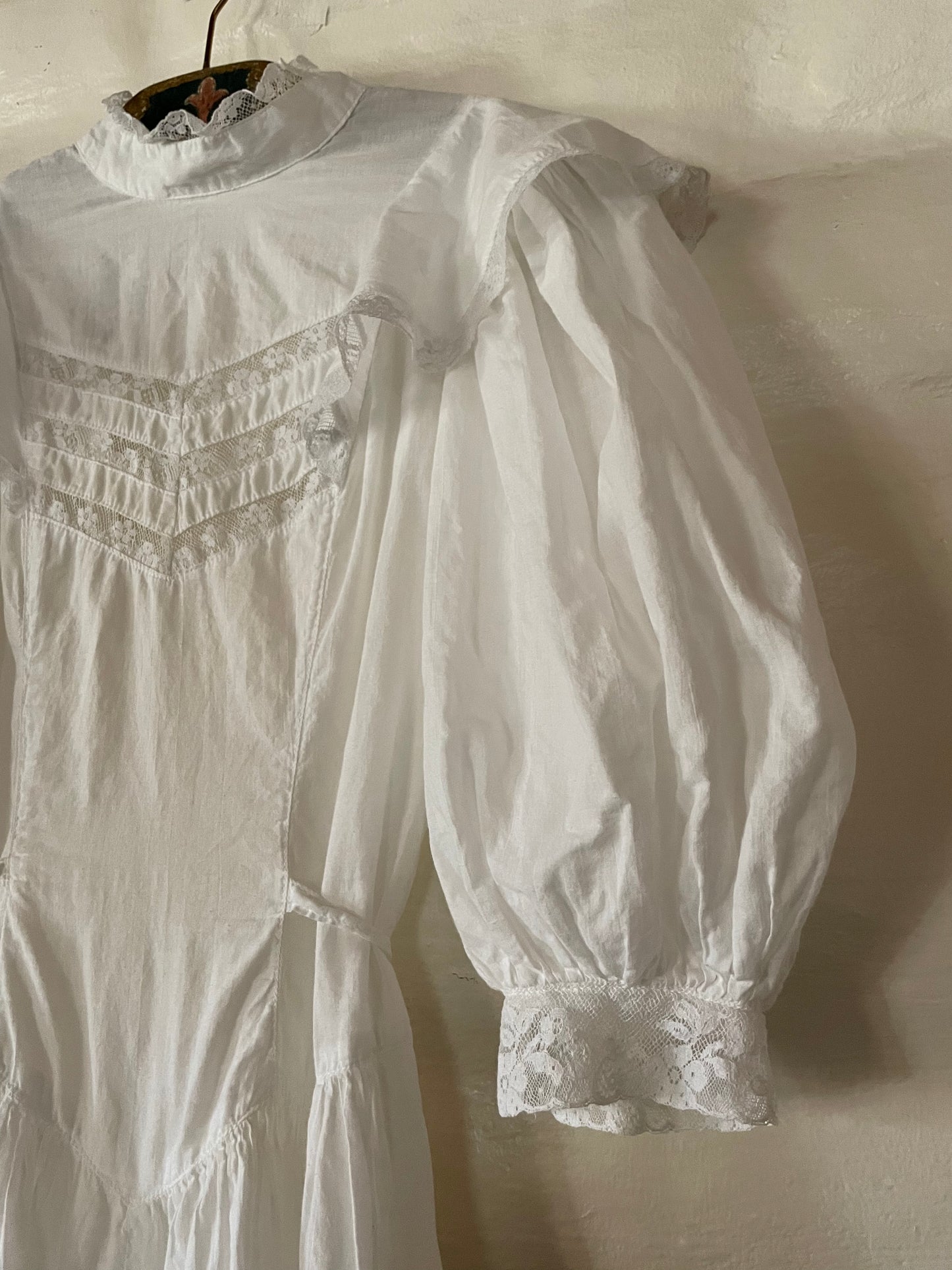 1970s Cotton Prairie Dress