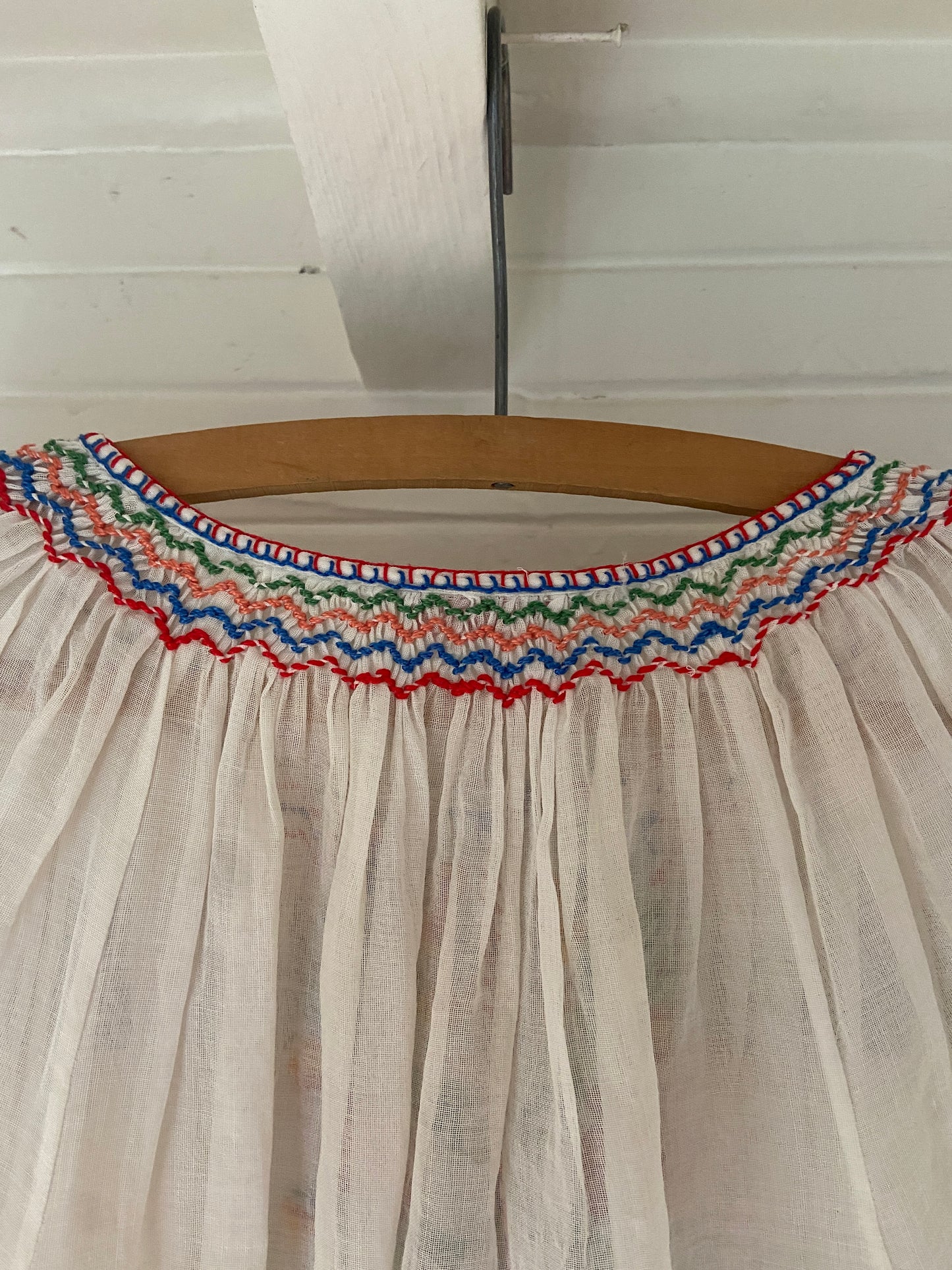 1930s Hungarian Hand Embroidered Peasant Blouse