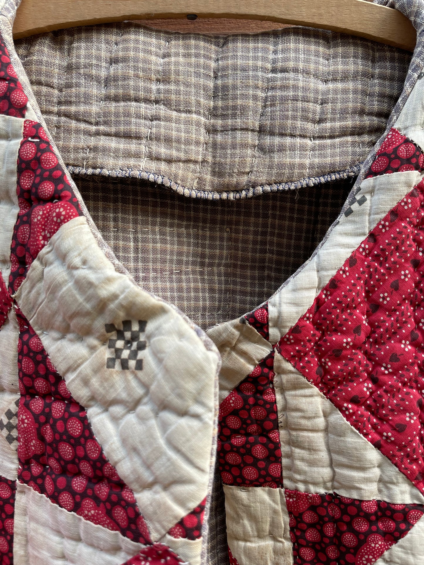 Antique Late 1800s Handmade Quilted Coat