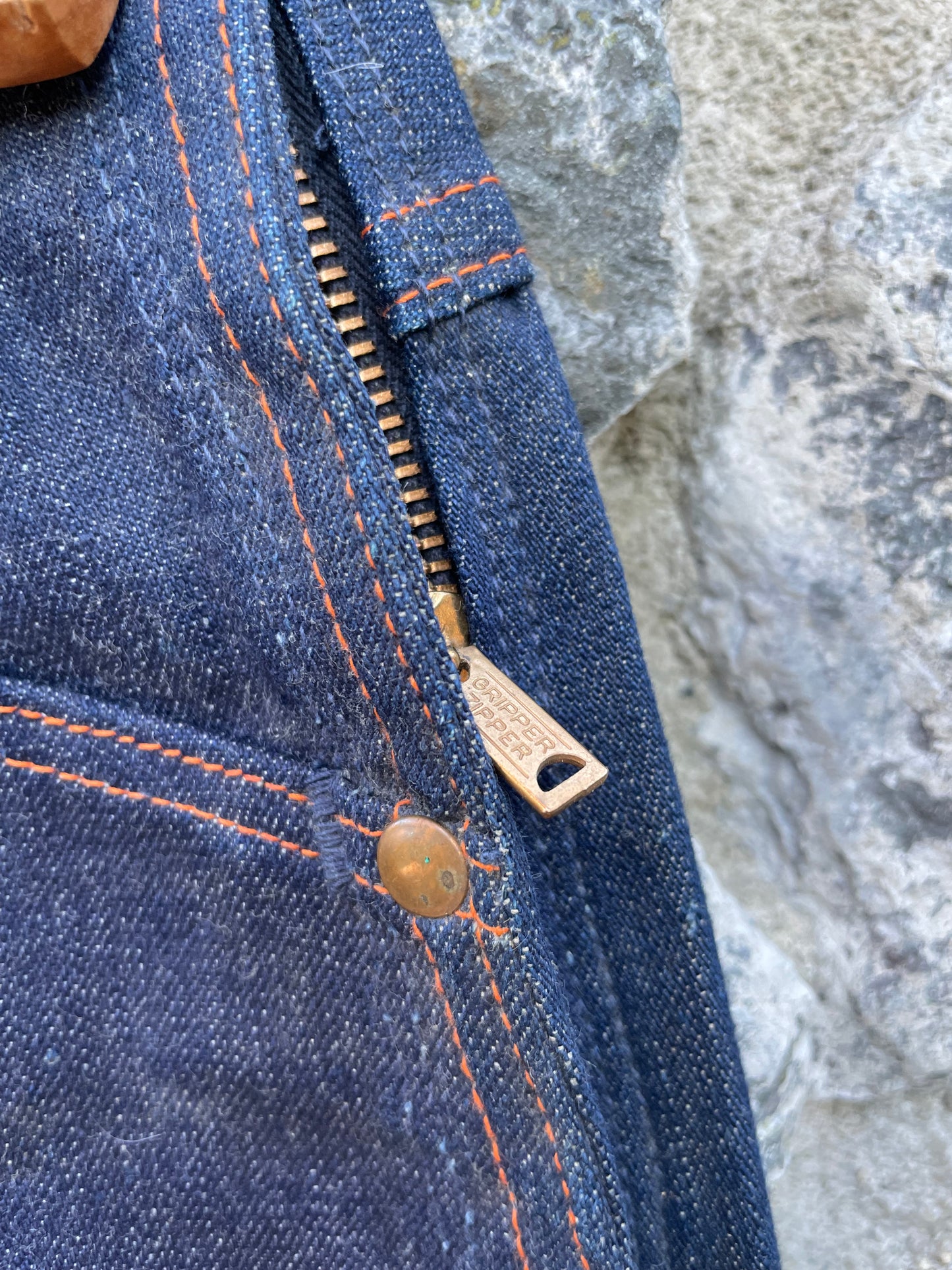 1950s Deadstock Blue Bell Side Zip Jeans