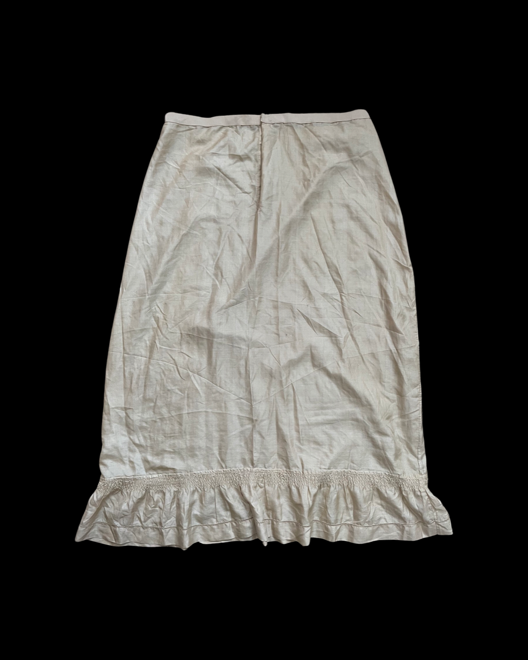 Antique Pongee Silk Skirt